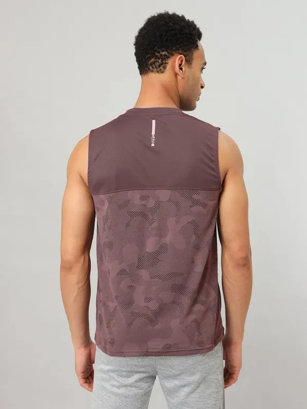 Men Jacquard Slim Fit Crew Neck Innerwear Vest with VENTMESH - Image 3