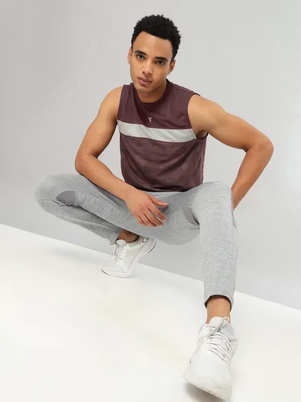Men Jacquard Slim Fit Crew Neck Innerwear Vest with VENTMESH - Image 5