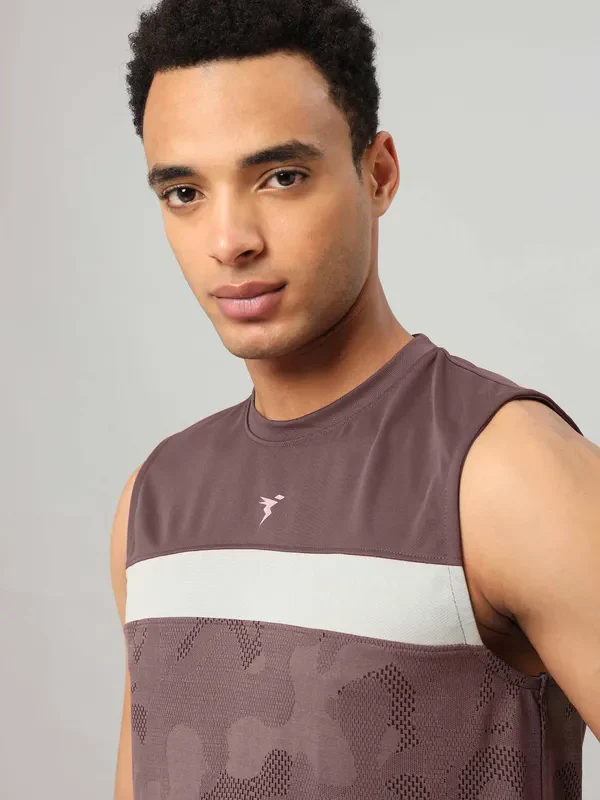 Men Jacquard Slim Fit Crew Neck Innerwear Vest with VENTMESH - Image 6