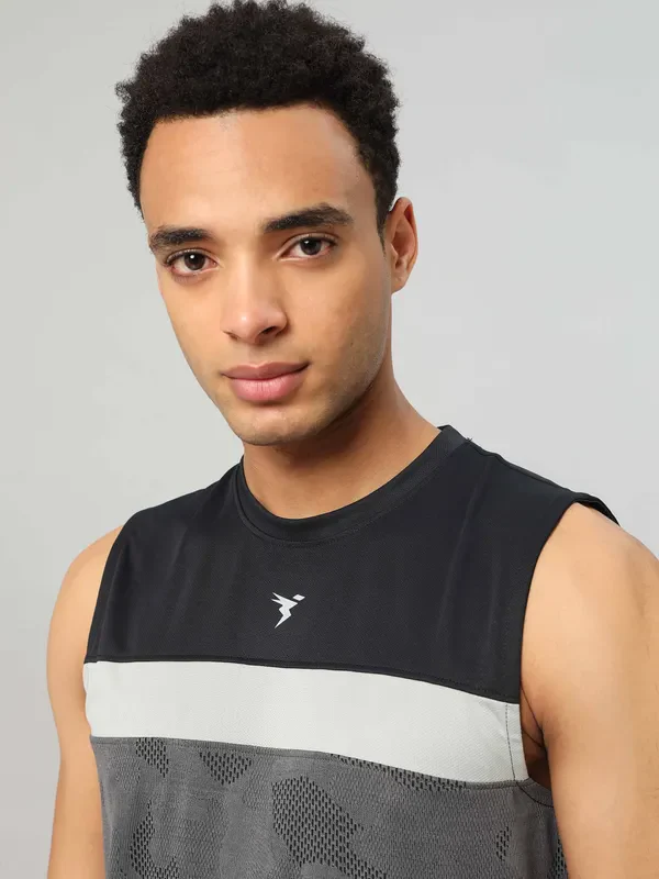 Men Jacquard Slim Fit Crew Neck Innerwear Vest with VENTMESH - Image 6
