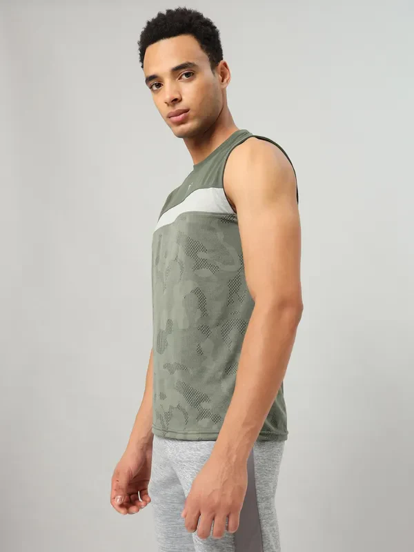 Men Jacquard Slim Fit Crew Neck Innerwear Vest with VENTMESH - Image 3