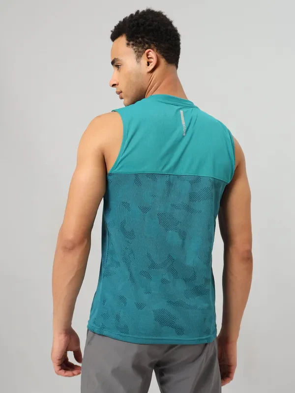 Men Jacquard Slim Fit Crew Neck Innerwear Vest with VENTMESH - Image 3