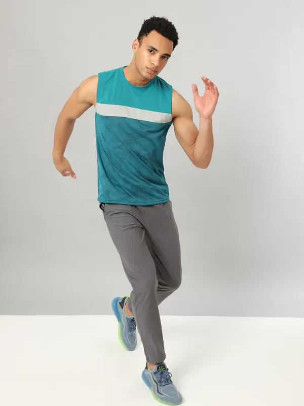 Men Jacquard Slim Fit Crew Neck Innerwear Vest with VENTMESH - Image 5