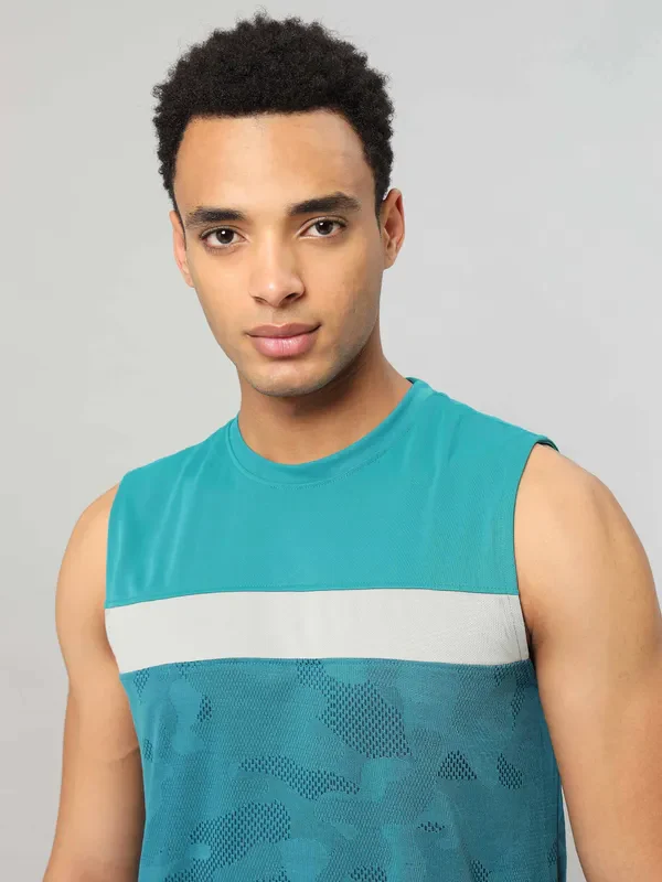 Men Jacquard Slim Fit Crew Neck Innerwear Vest with VENTMESH - Image 6