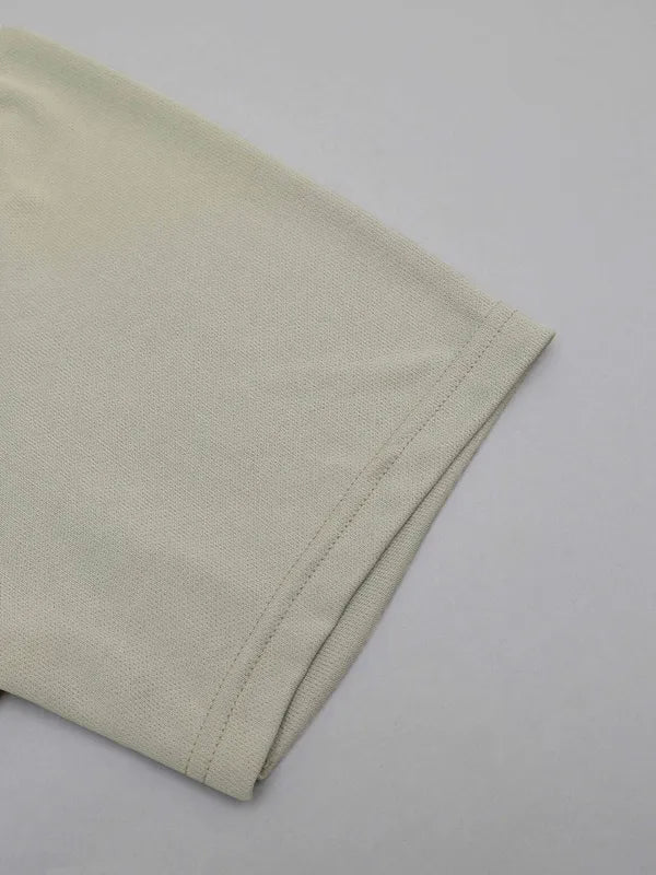 Men Printed Slim Fit Crew Neck T-shirt with TECHNO COOL+ - Image 8
