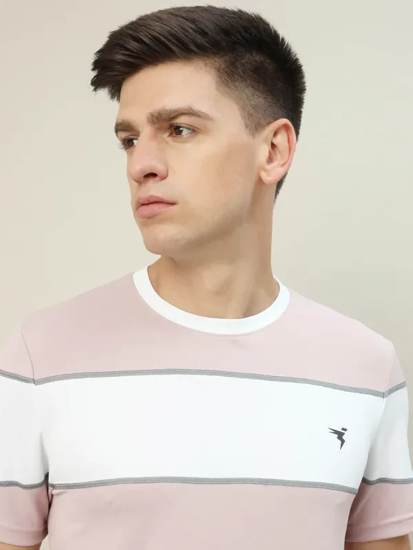 Men Colorblock Slim Fit Crew Neck T-shirt with TECHNO COOL+ - Image 6