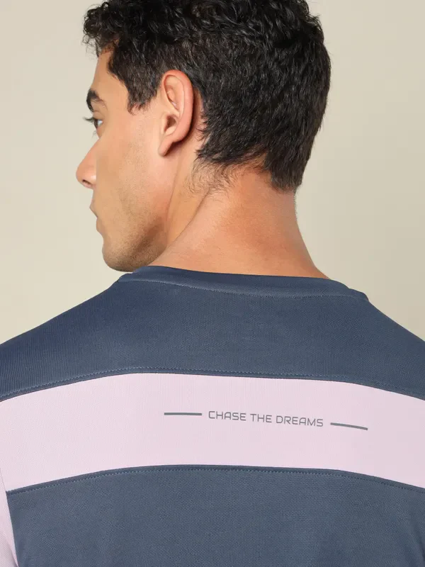 Men Colorblock Slim Fit Crew Neck T-shirt with TECHNO COOL+ - Image 6