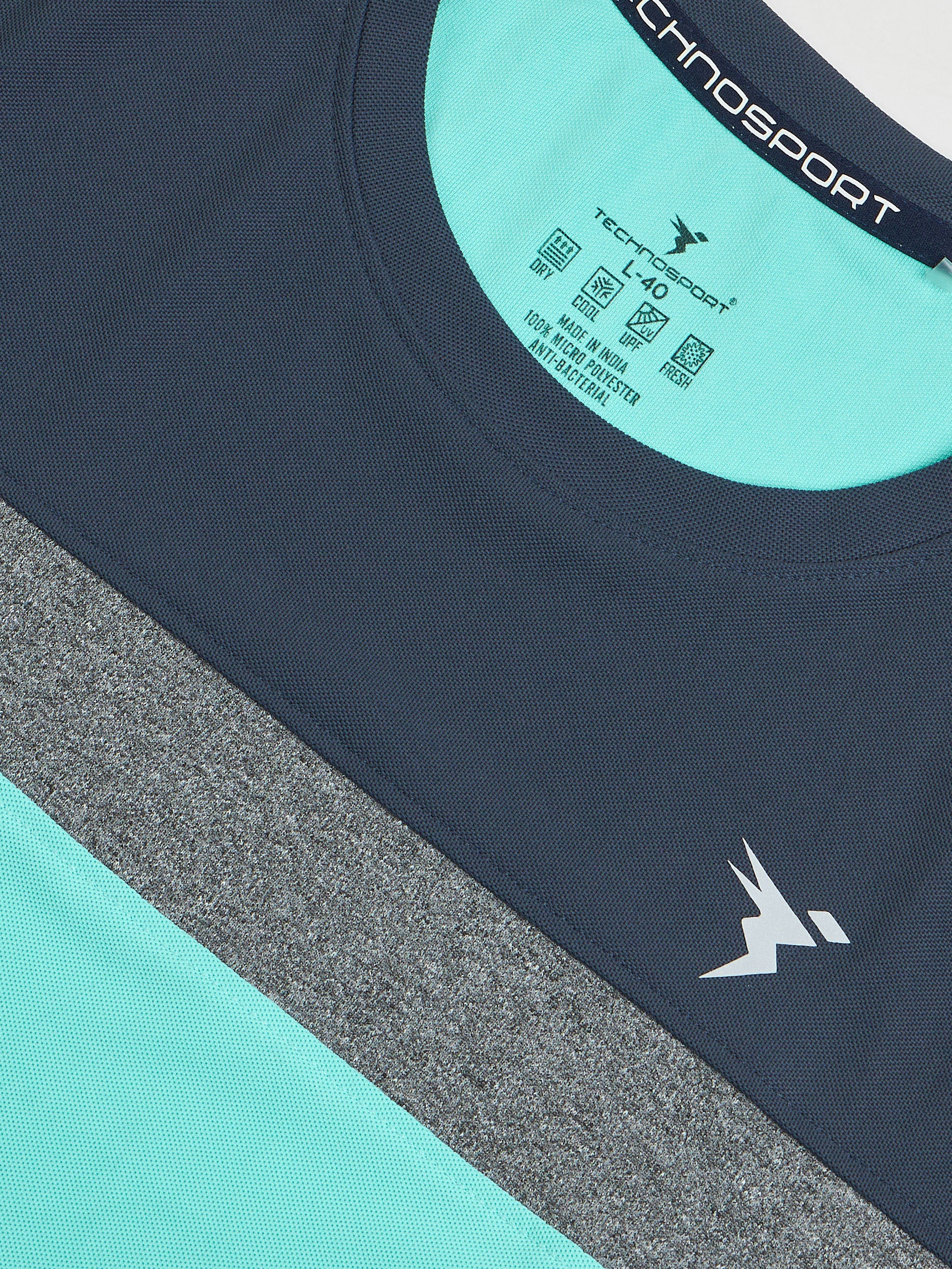 Men Colorblock Slim Fit Crew Neck T-shirt with MATPIQ - Image 6