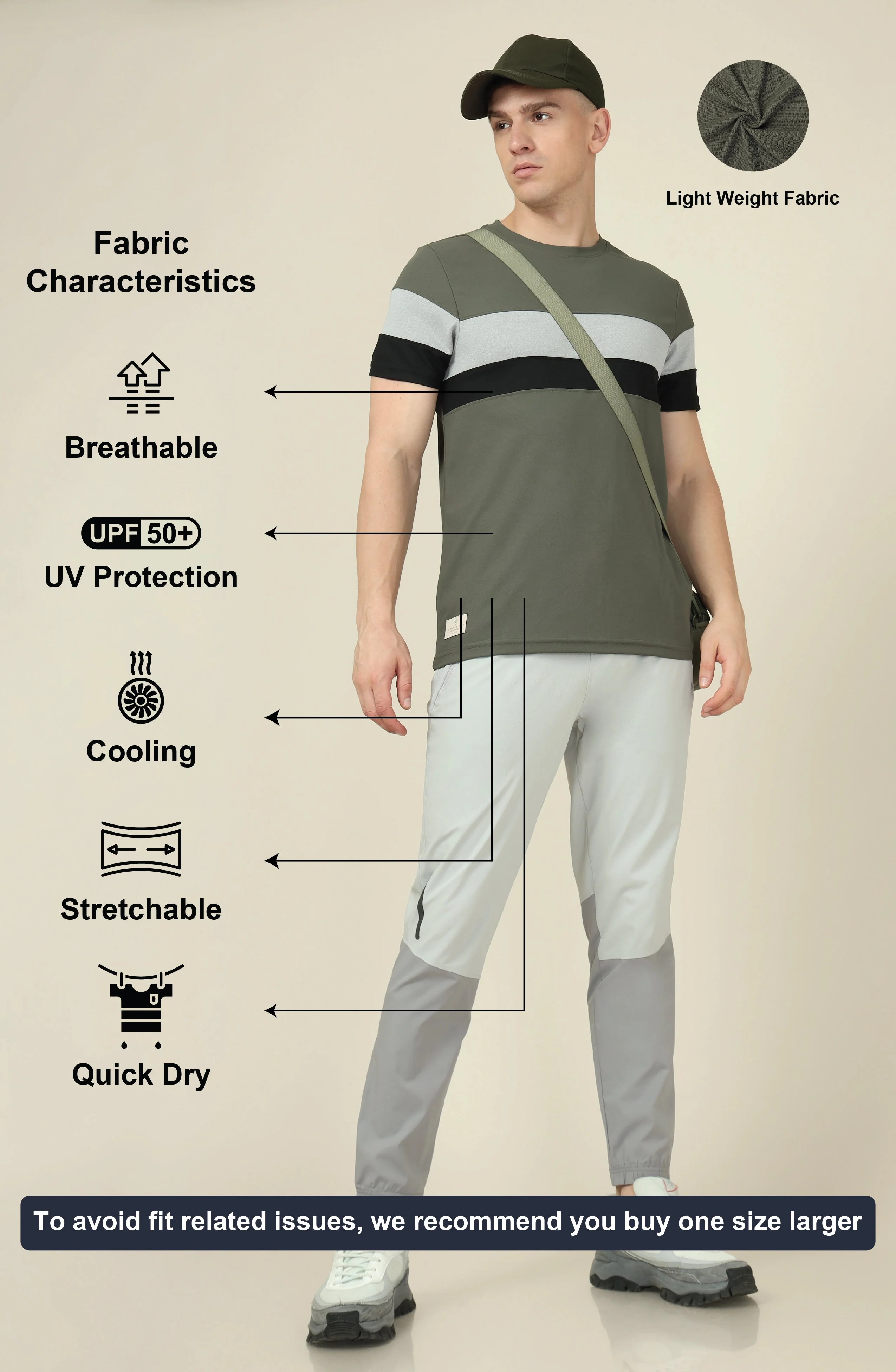 Men Colorblock Slim Fit Crew Neck T-shirt with MATPIQ - Image 5