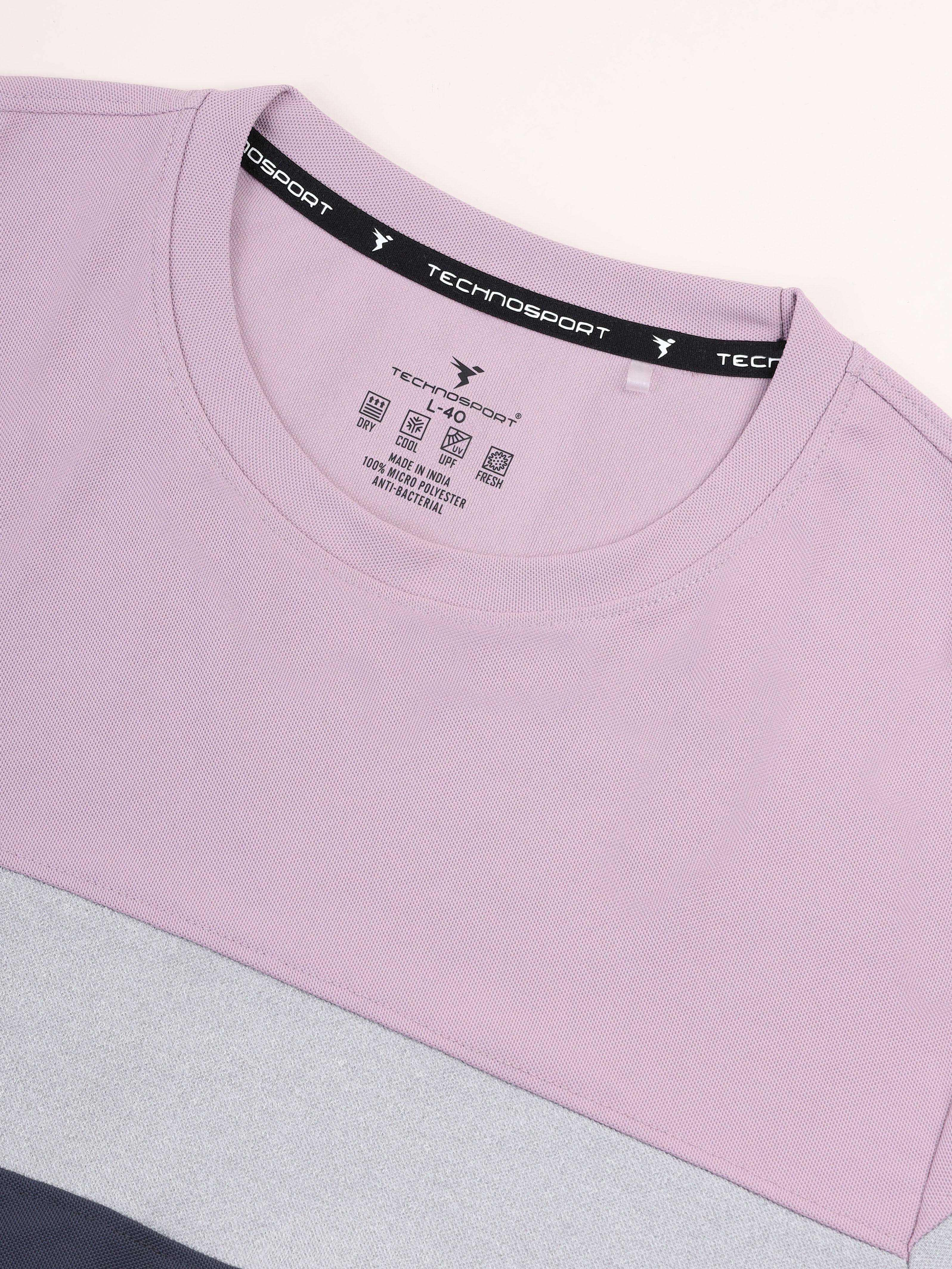 Men Colorblock Slim Fit Crew Neck T-shirt with MATPIQ - Image 9