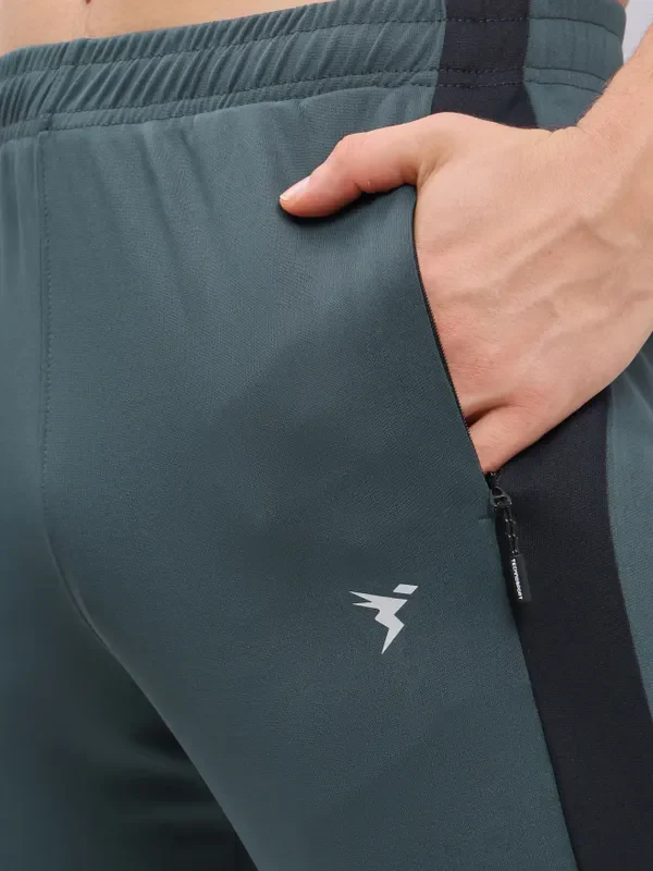 Men Melange Slim Fit Trackpants with TECHNO DRY - Image 6