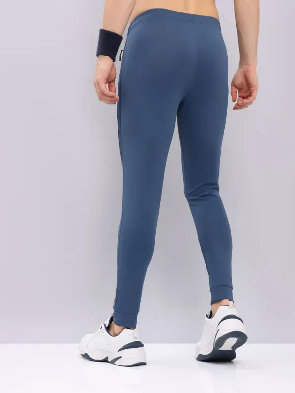Men Melange Slim Fit Trackpants with TECHNO DRY - Image 4