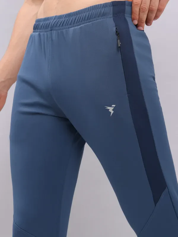 Men Melange Slim Fit Trackpants with TECHNO DRY - Image 6