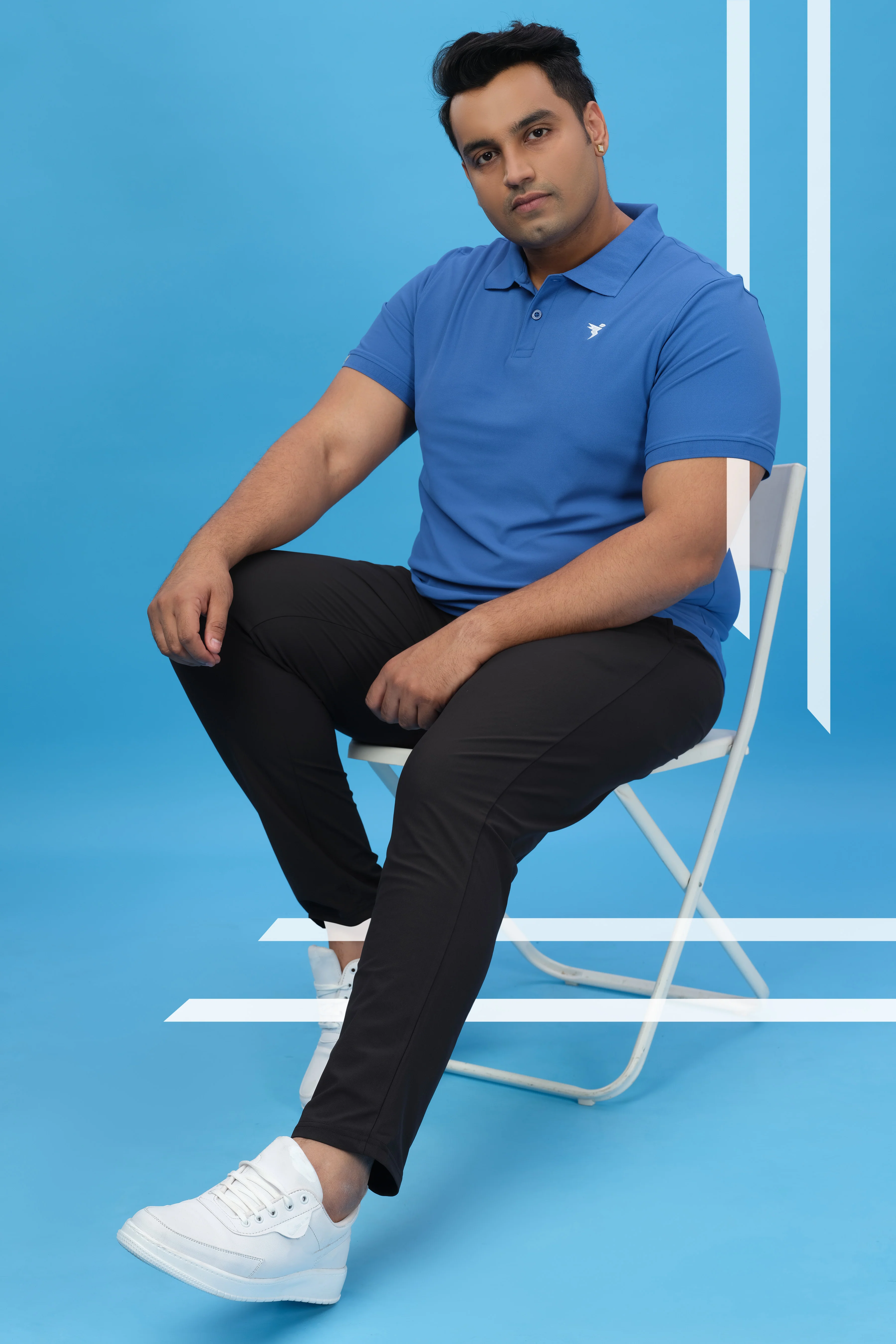 Men Plus Size Solid Relax Fit Trackpants with DURACOOL+ - Image 3