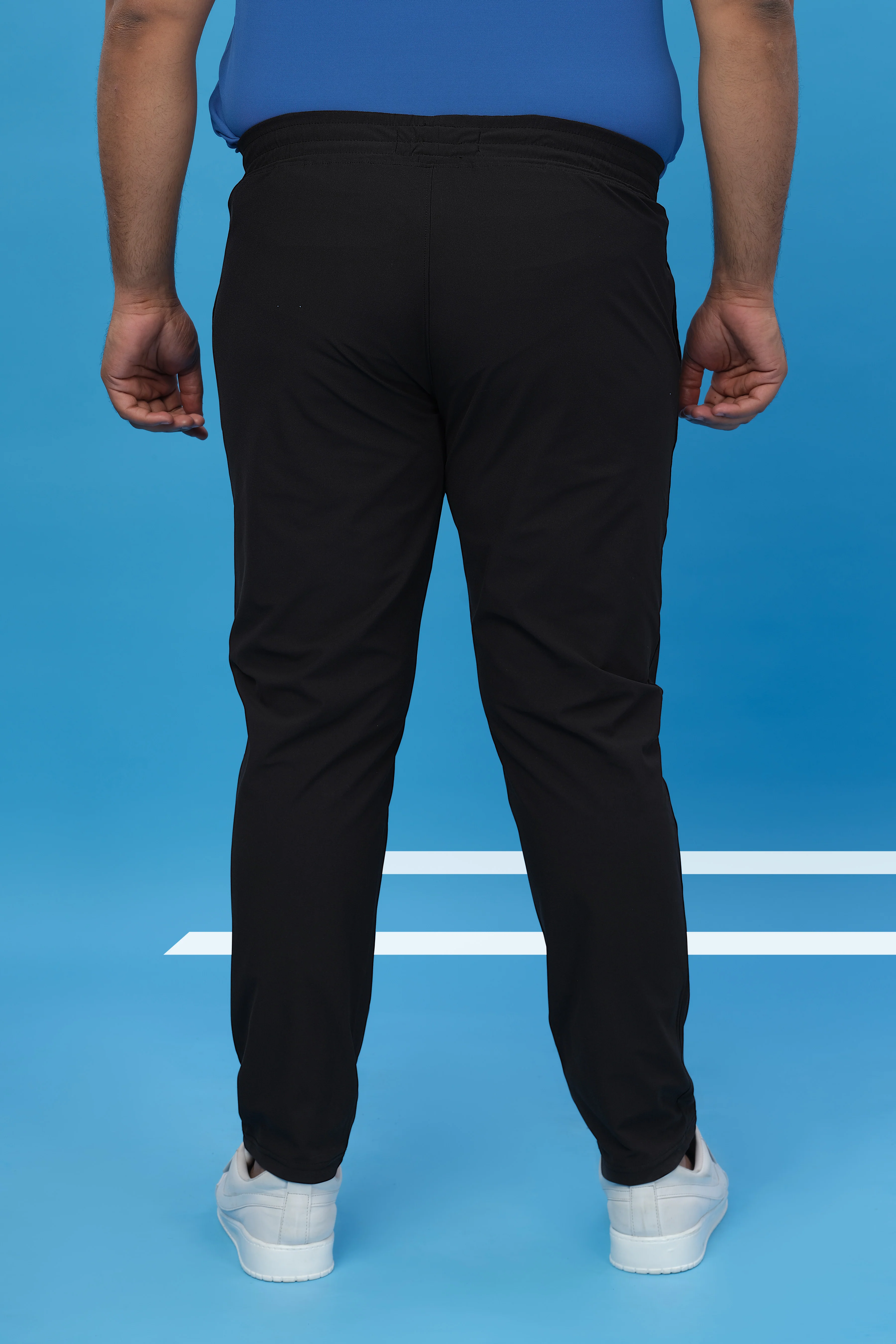 Men Plus Size Solid Relax Fit Trackpants with DURACOOL+ - Image 4