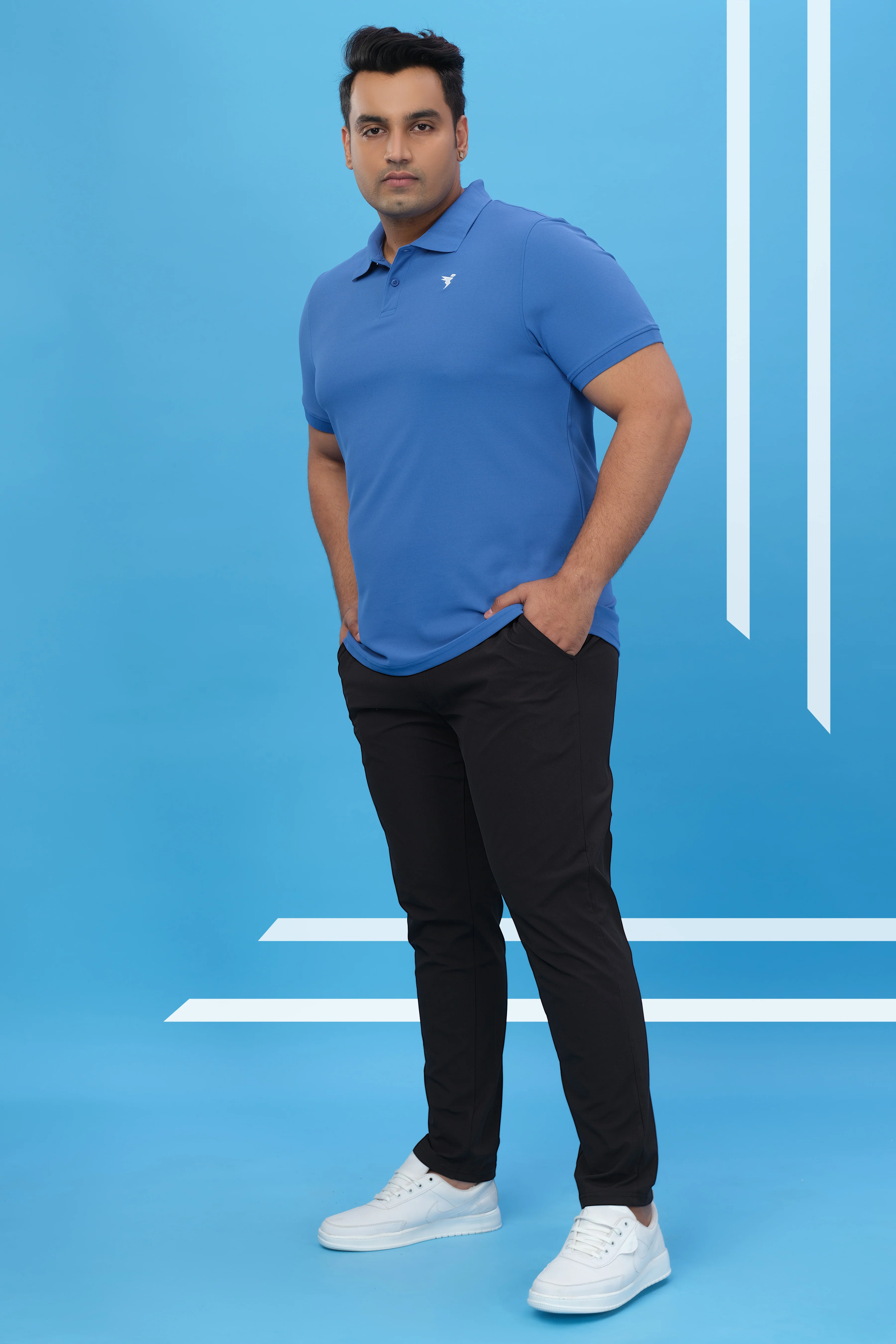 Men Plus Size Solid Relax Fit Trackpants with DURACOOL+ - Image 6