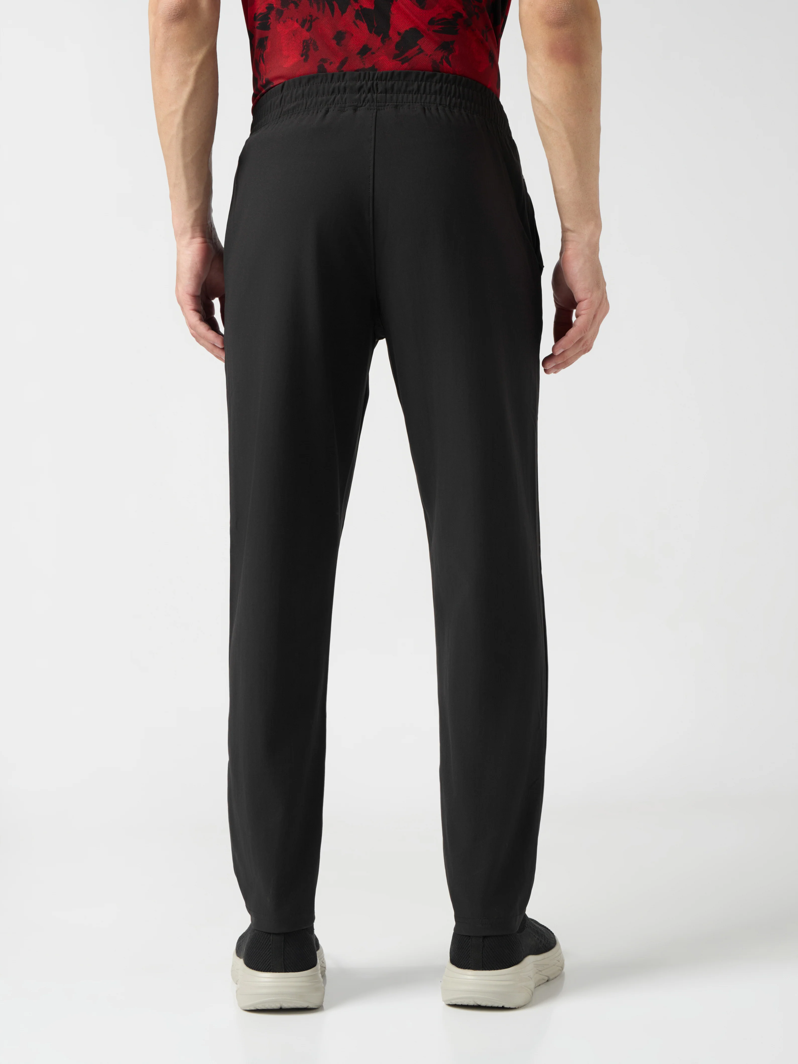 Men Solid Relax Fit Trackpants with DURACOOL+ - Image 3