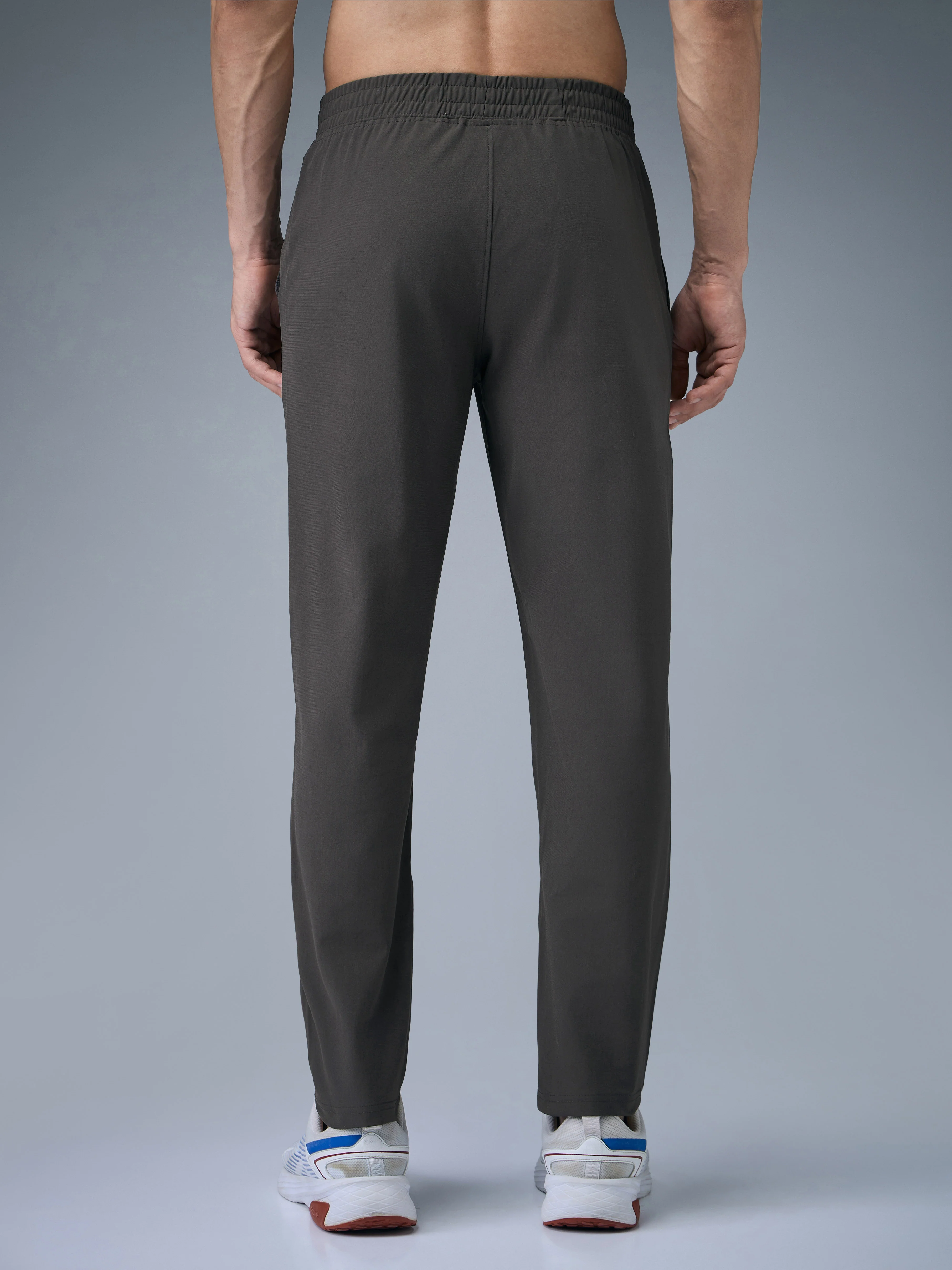 Men Solid Relax Fit Trackpants with DURACOOL+ - Image 4