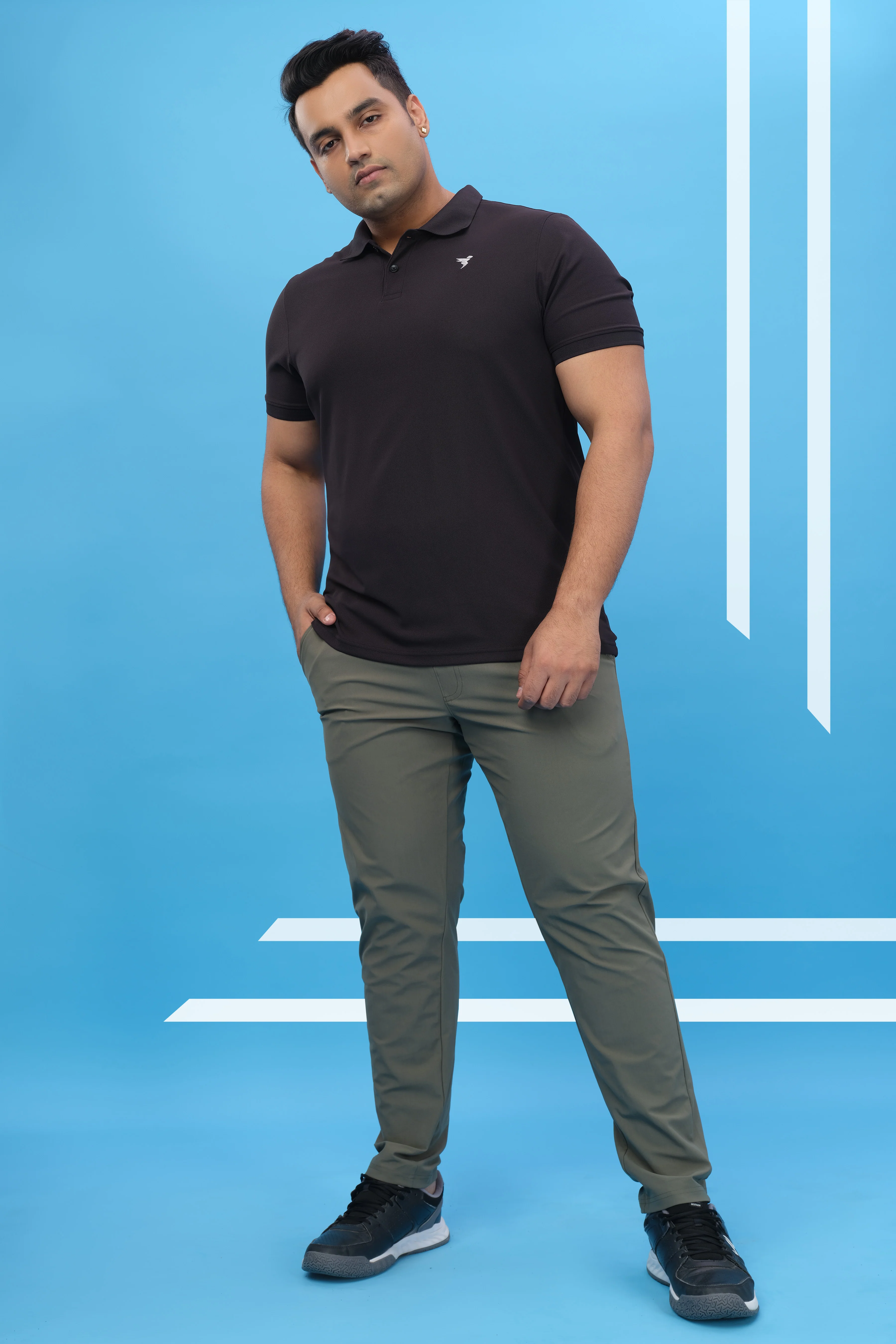 Men Plus Size Solid Relax Fit Trackpants with DURACOOL+ - Image 6