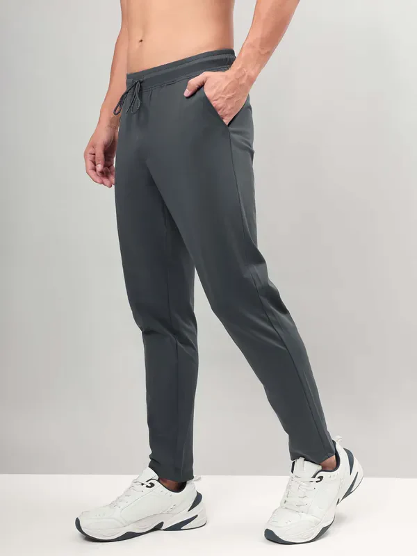 Men Solid Relax Fit Trackpants with DURACOOL+ - Image 5