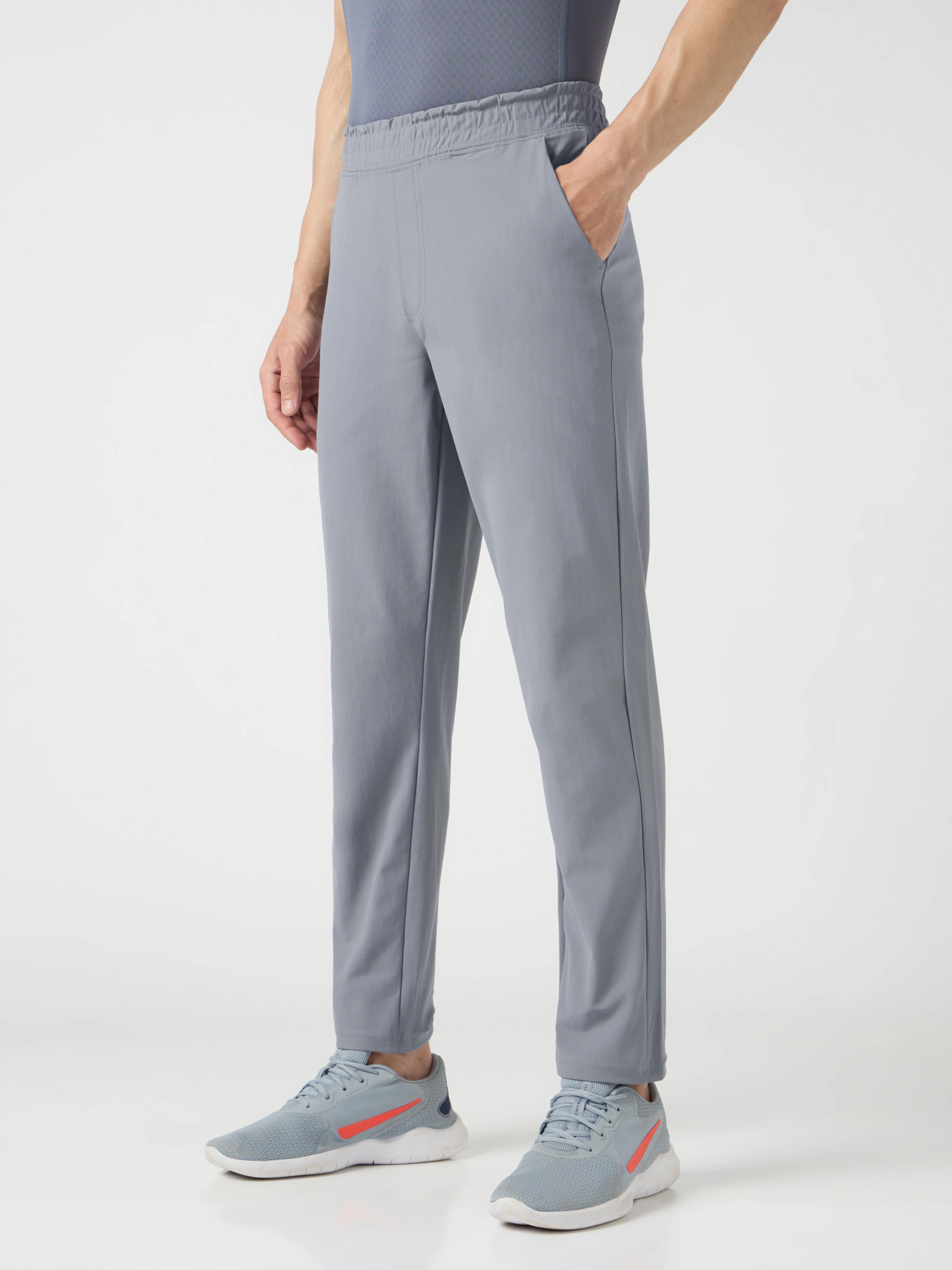 Men Solid Relax Fit Trackpants with DURACOOL+ - Image 4