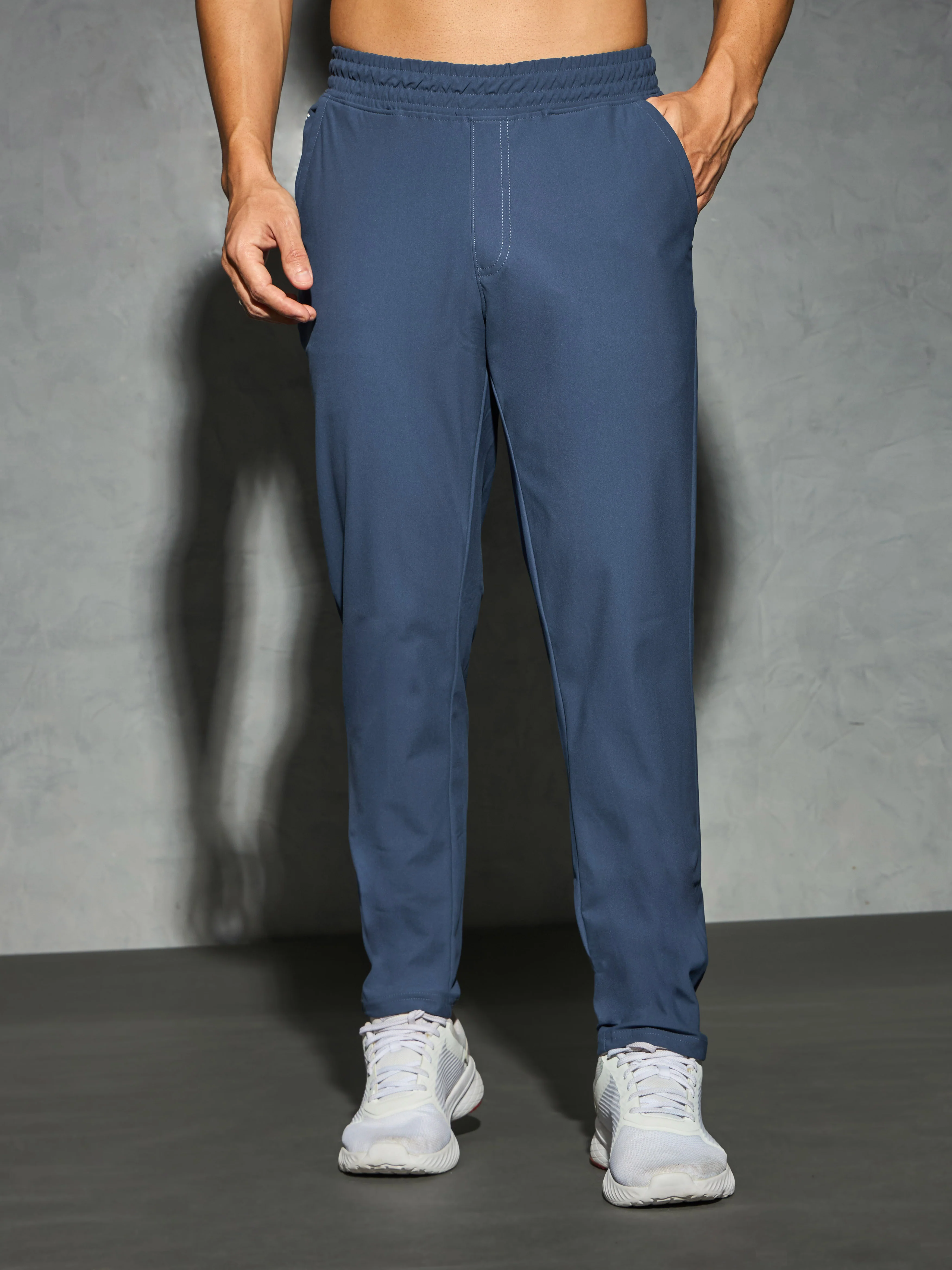 Men Solid Relax Fit Trackpants with DURACOOL+ - Image 2