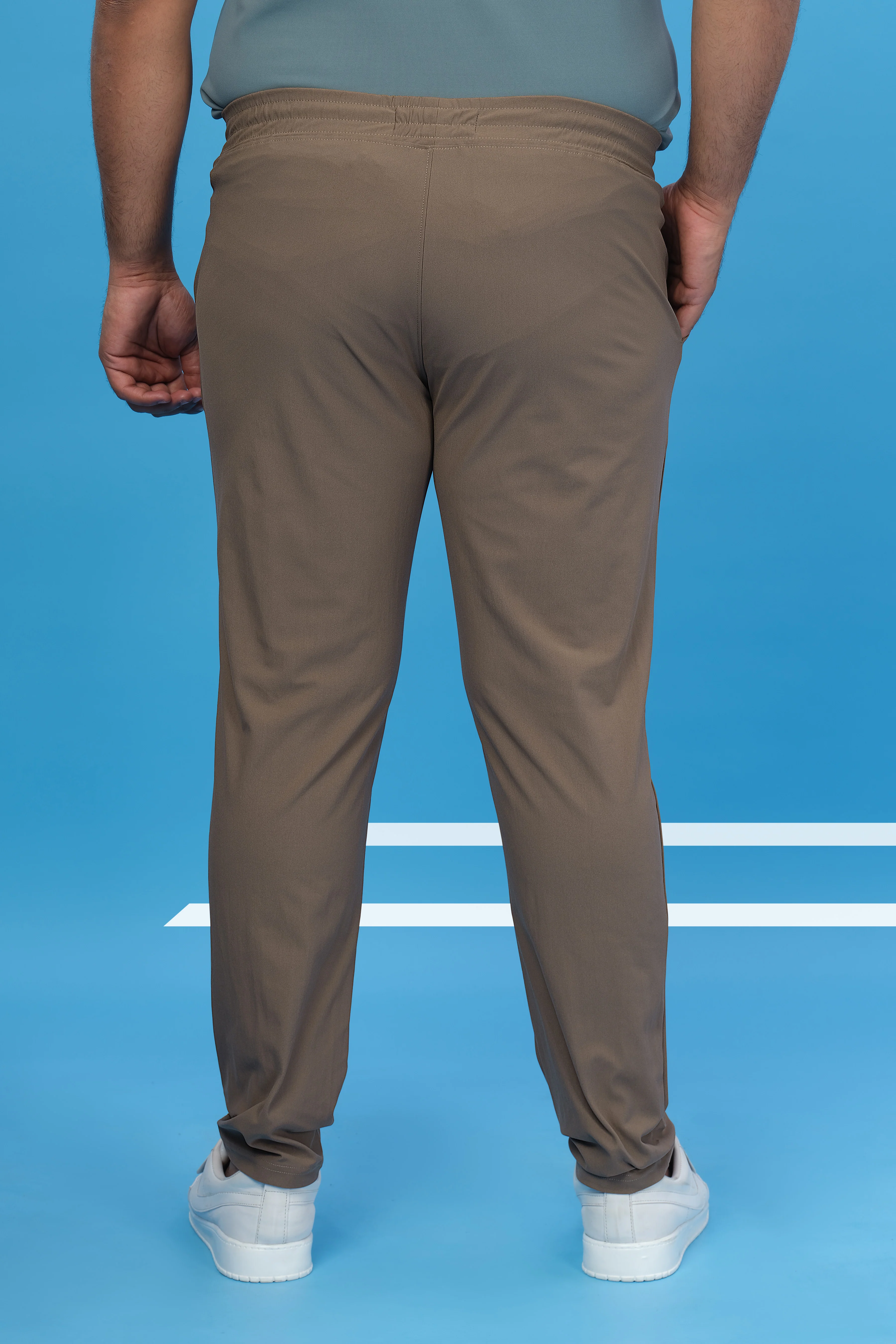 Men Plus Size Solid Relax Fit Trackpants with DURACOOL+ - Image 3