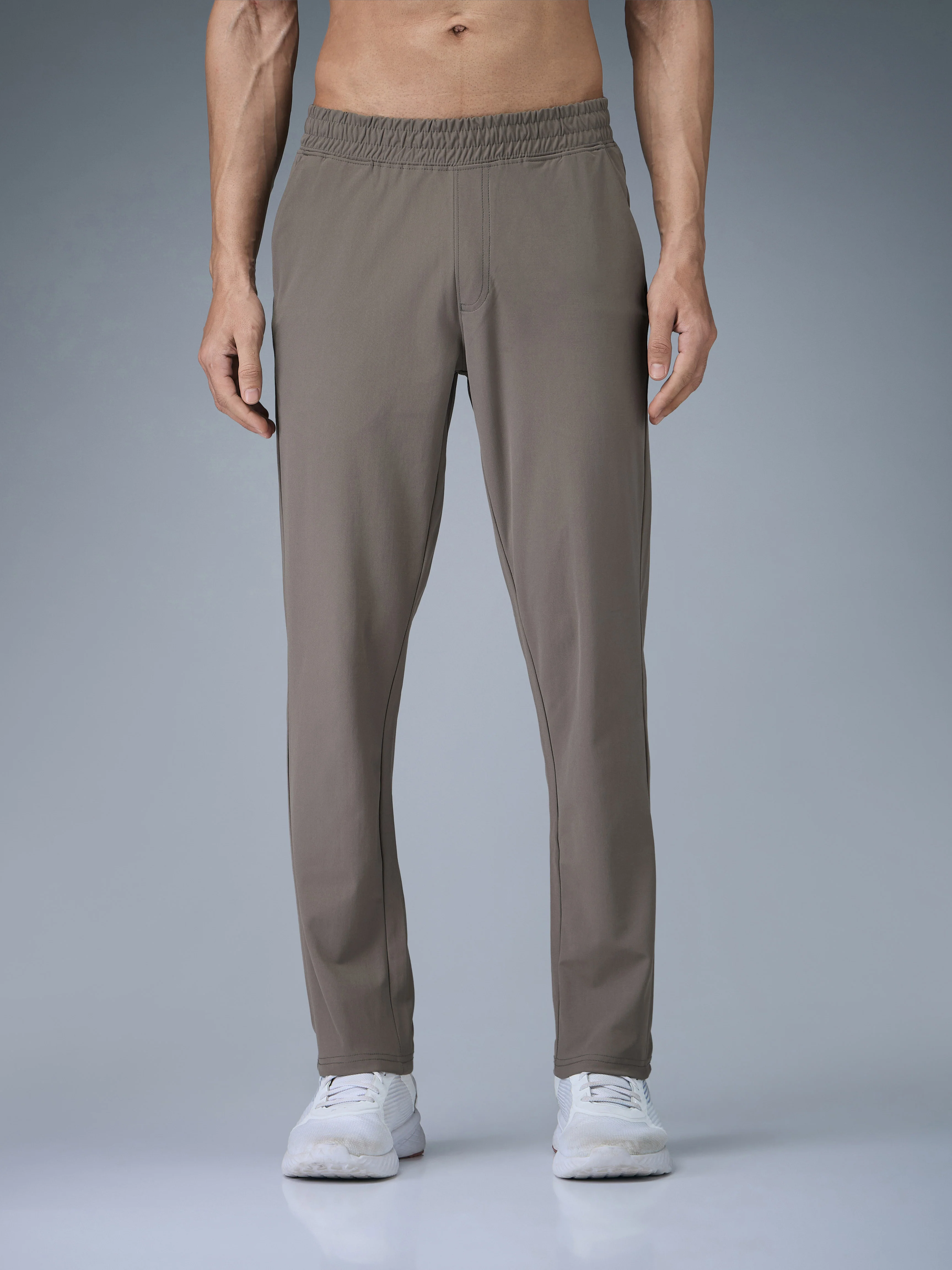 Men Solid Relax Fit Trackpants with DURACOOL+ - Image 2