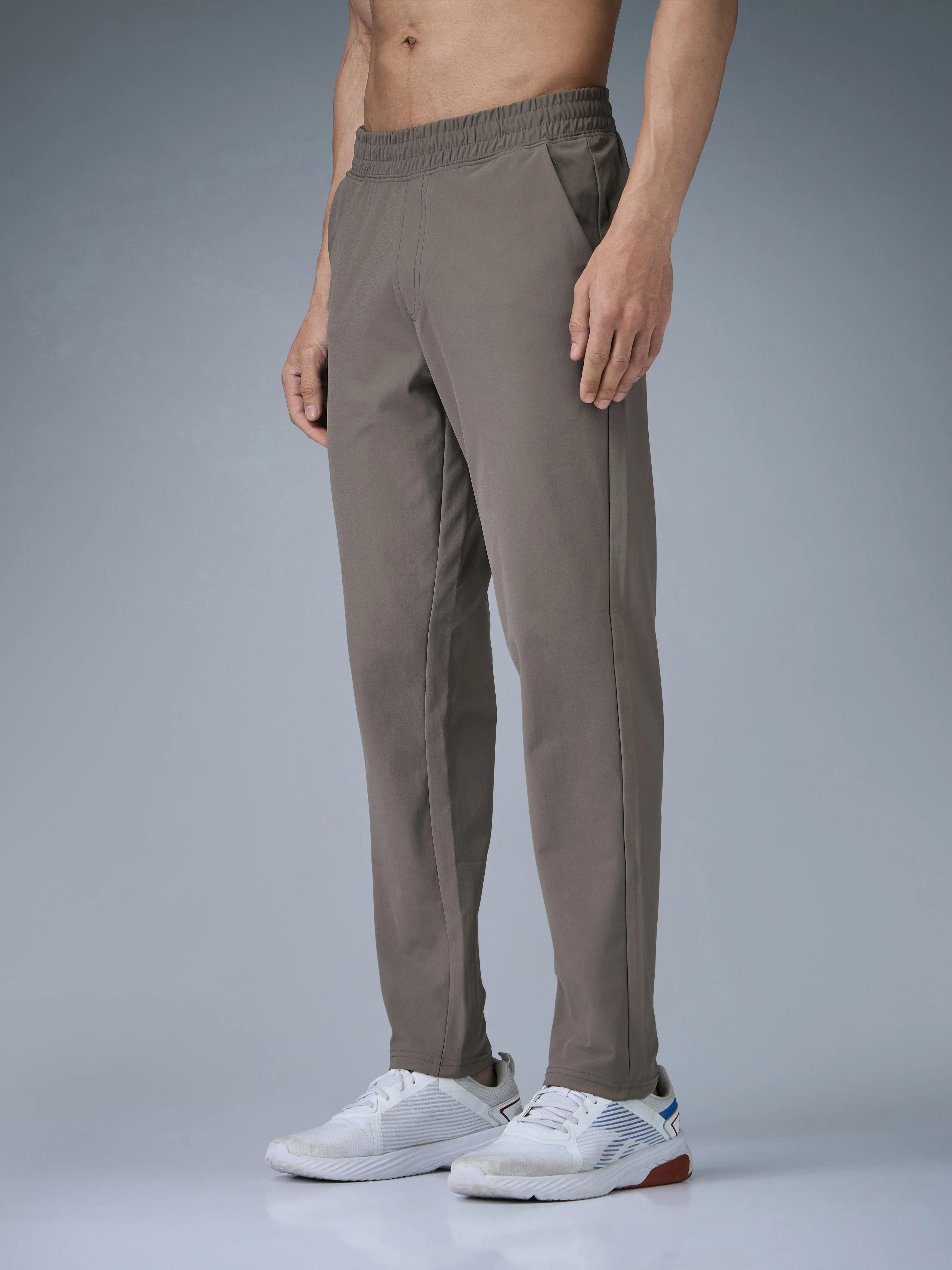 Men Solid Relax Fit Trackpants with DURACOOL+ - Image 4