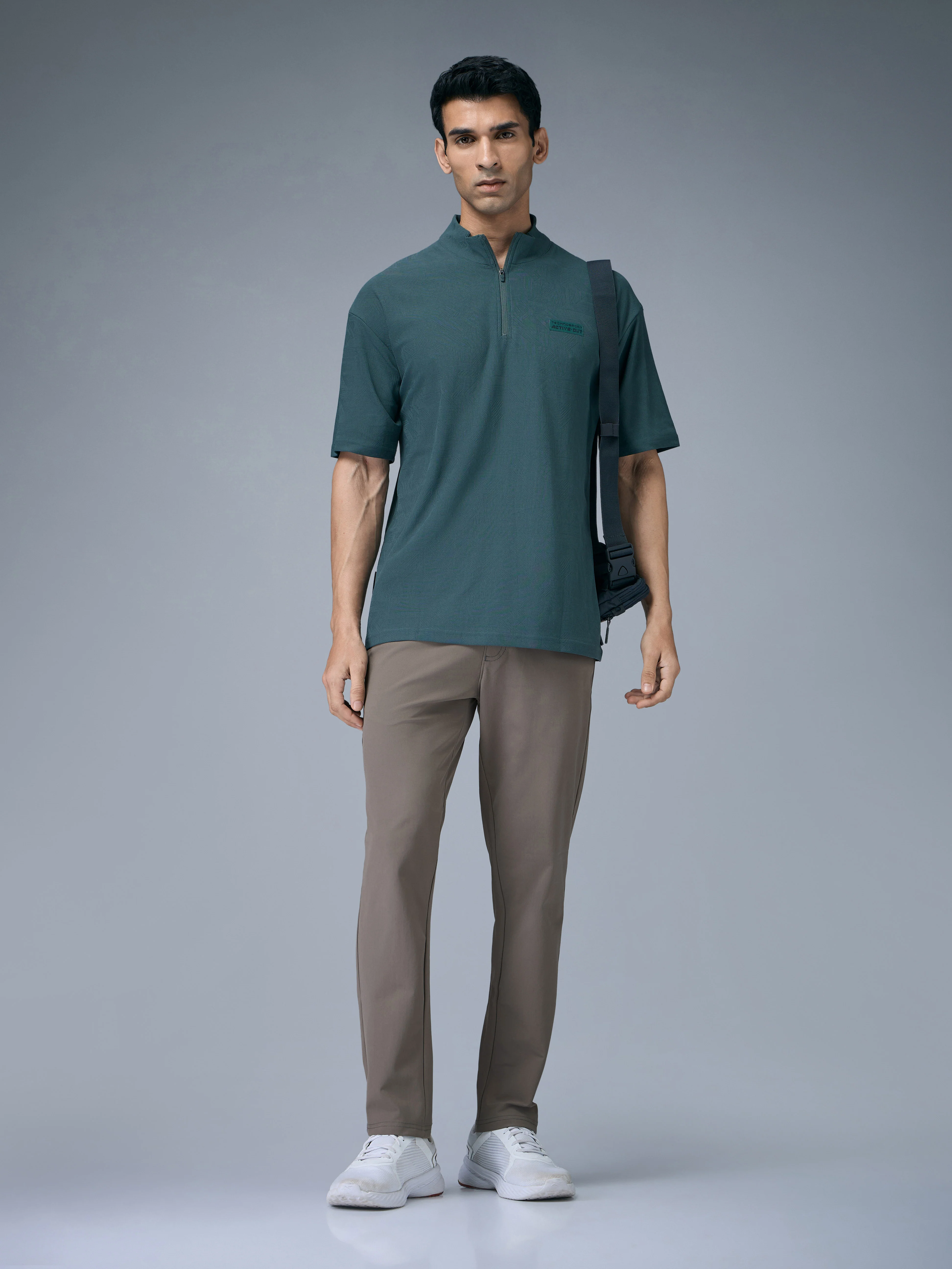 Men Solid Relax Fit Trackpants with DURACOOL+ - Image 5