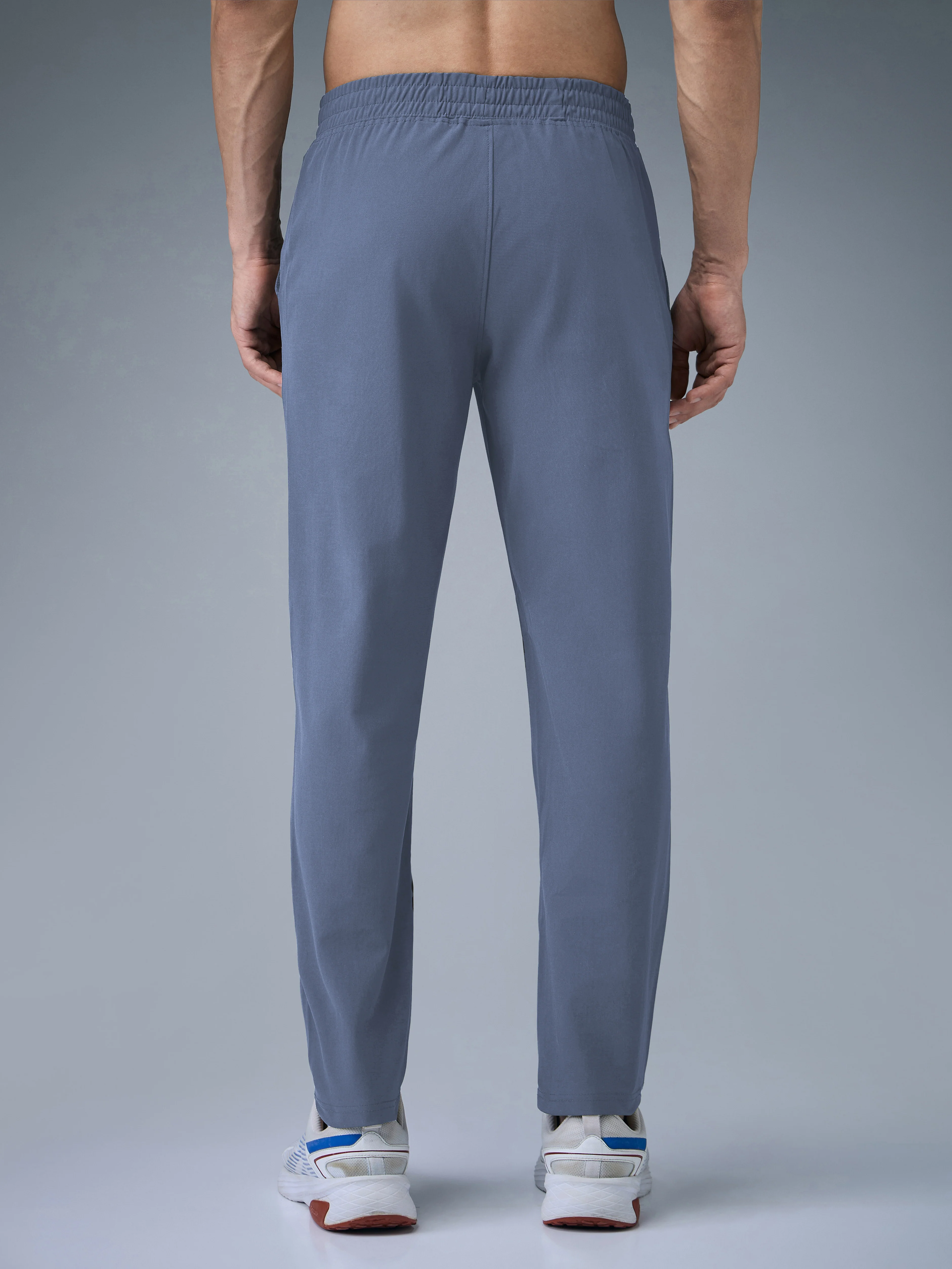 Men Solid Relax Fit Trackpants with DURACOOL+ - Image 2