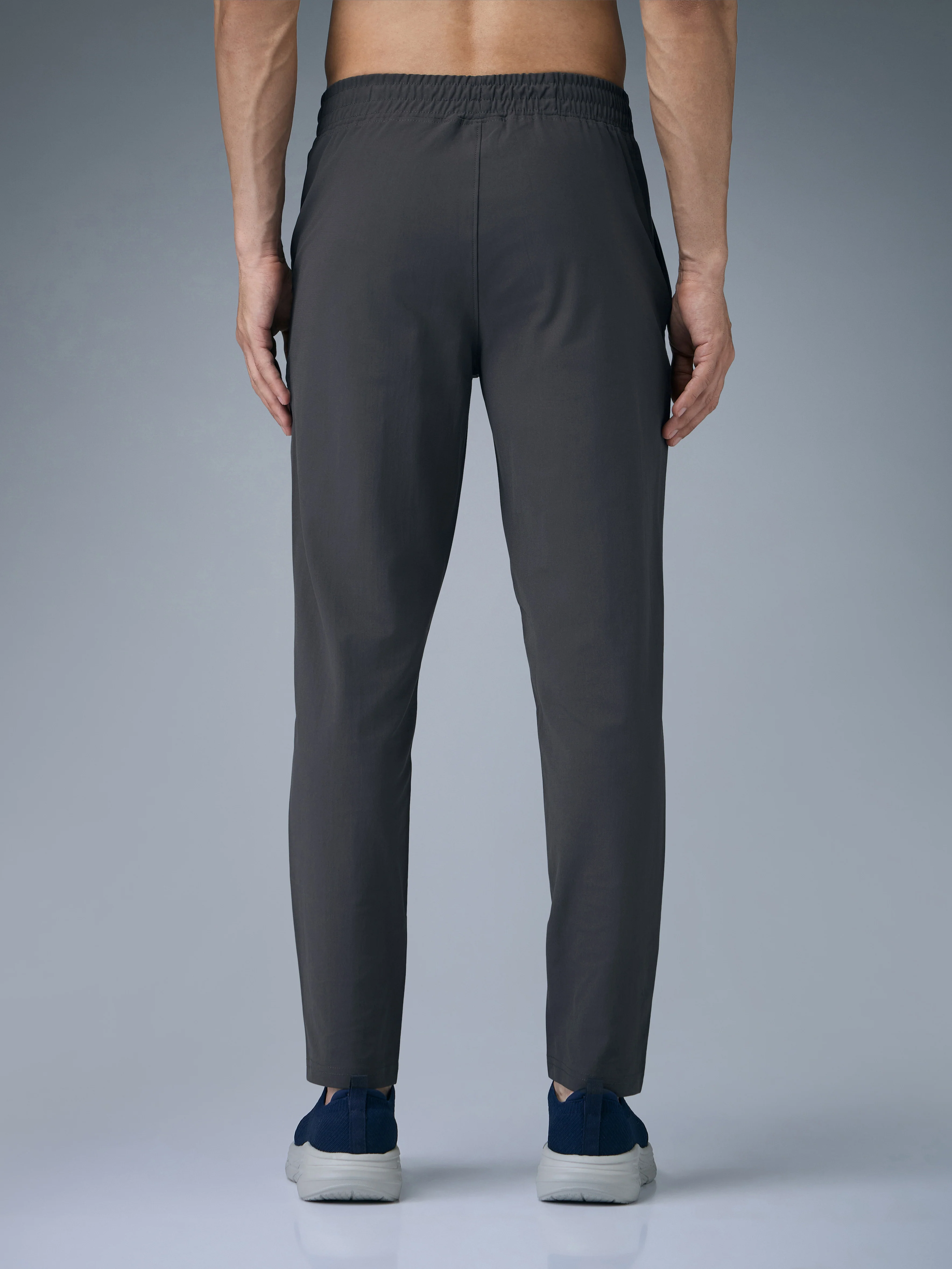 Men Solid Relax Fit Trackpants with DURACOOL+ - Image 3