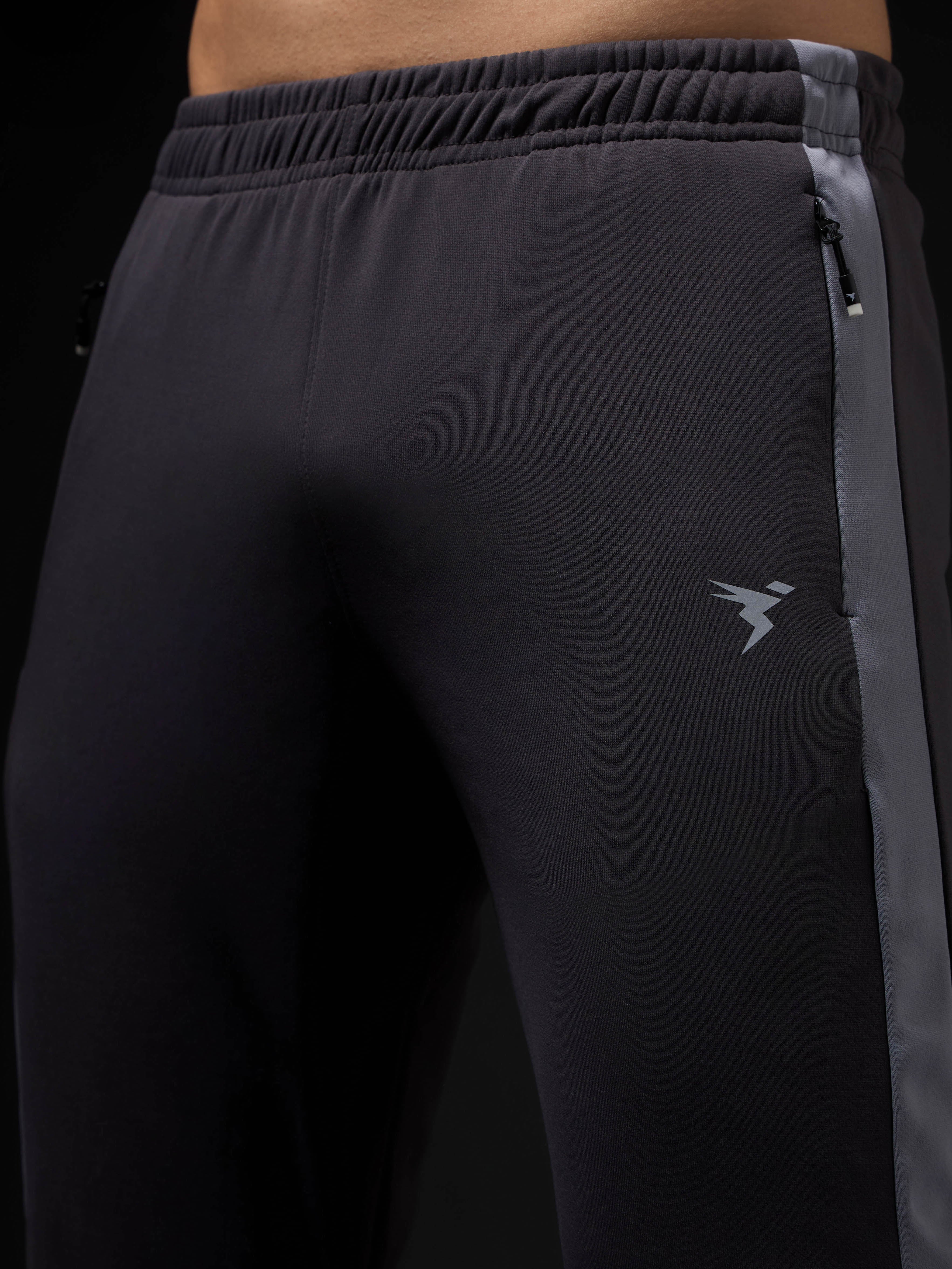 Men Solid Slim Fit Trackpants with TECHNO DRY - Image 5