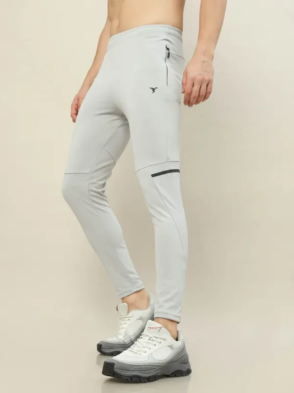 Men Solid Slim Fit Trackpants with TECHNO DRY - Image 6