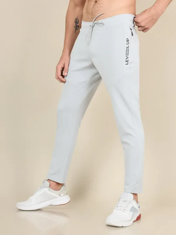 Men Solid Slim Fit Trackpants with TECHNO DRY - Image 5