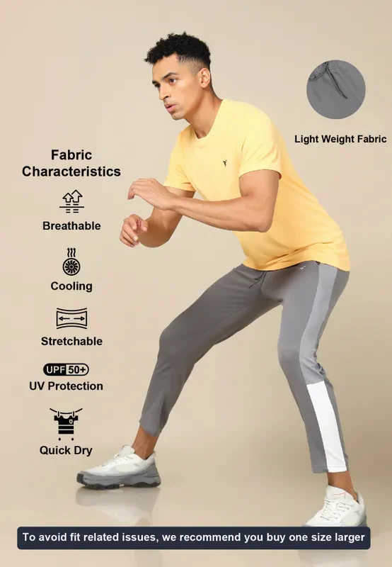 Men Colorblock Slim Fit Trackpants with ELASTO PLUS - Image 4