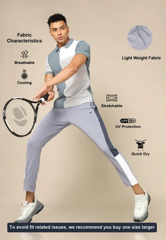 Men Colorblock Slim Fit Trackpants with ELASTO PLUS - Image 5