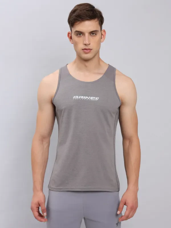 Men Printed Slim Fit Scoop Neck Innerwear Vest with ELASTO LITE - Image 2