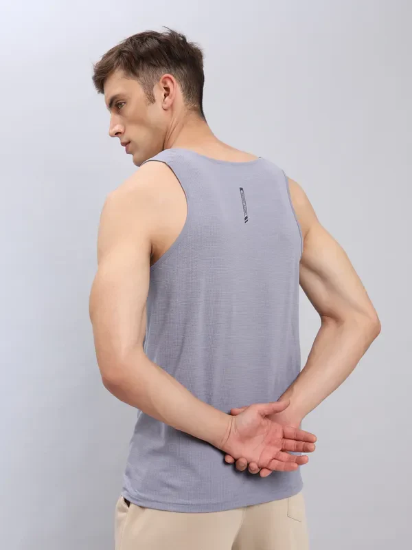 Men Printed Slim Fit Scoop Neck Innerwear Vest with ELASTO LITE - Image 3