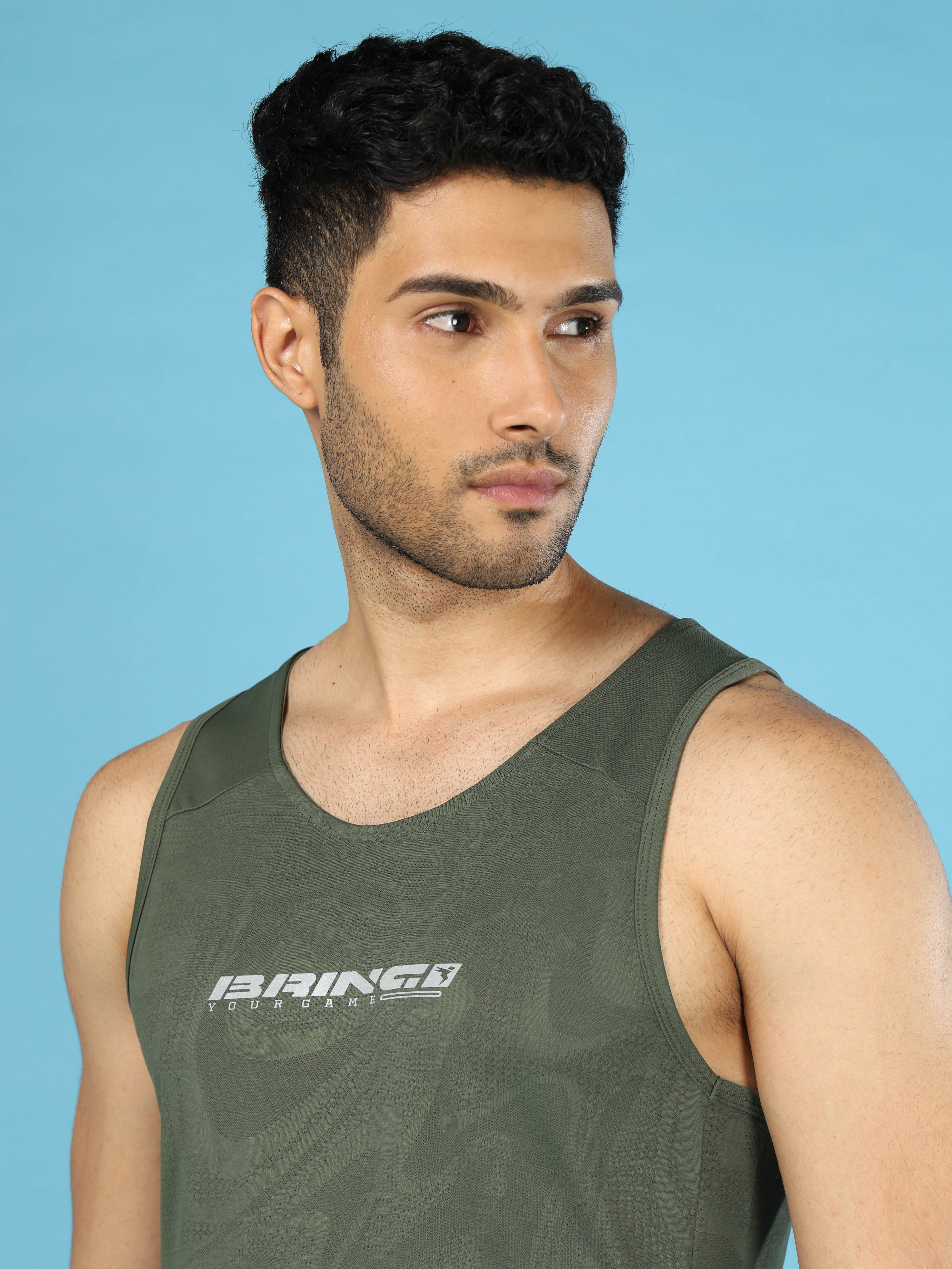 Men Printed Slim Fit Scoop Neck Innerwear Vest with ELASTO LITE - Image 6