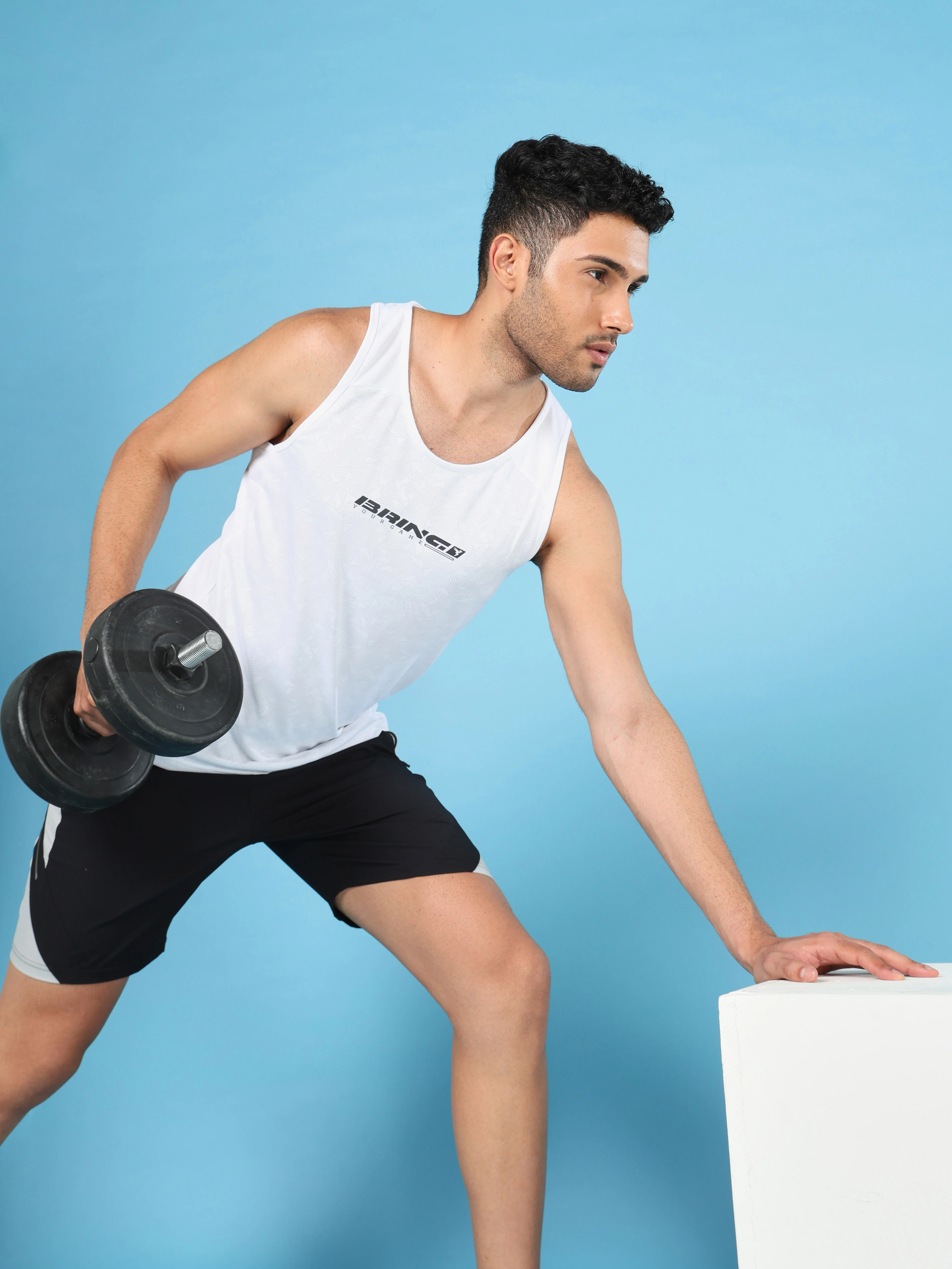 Men Printed Slim Fit Scoop Neck Innerwear Vest with ELASTO LITE - Image 4