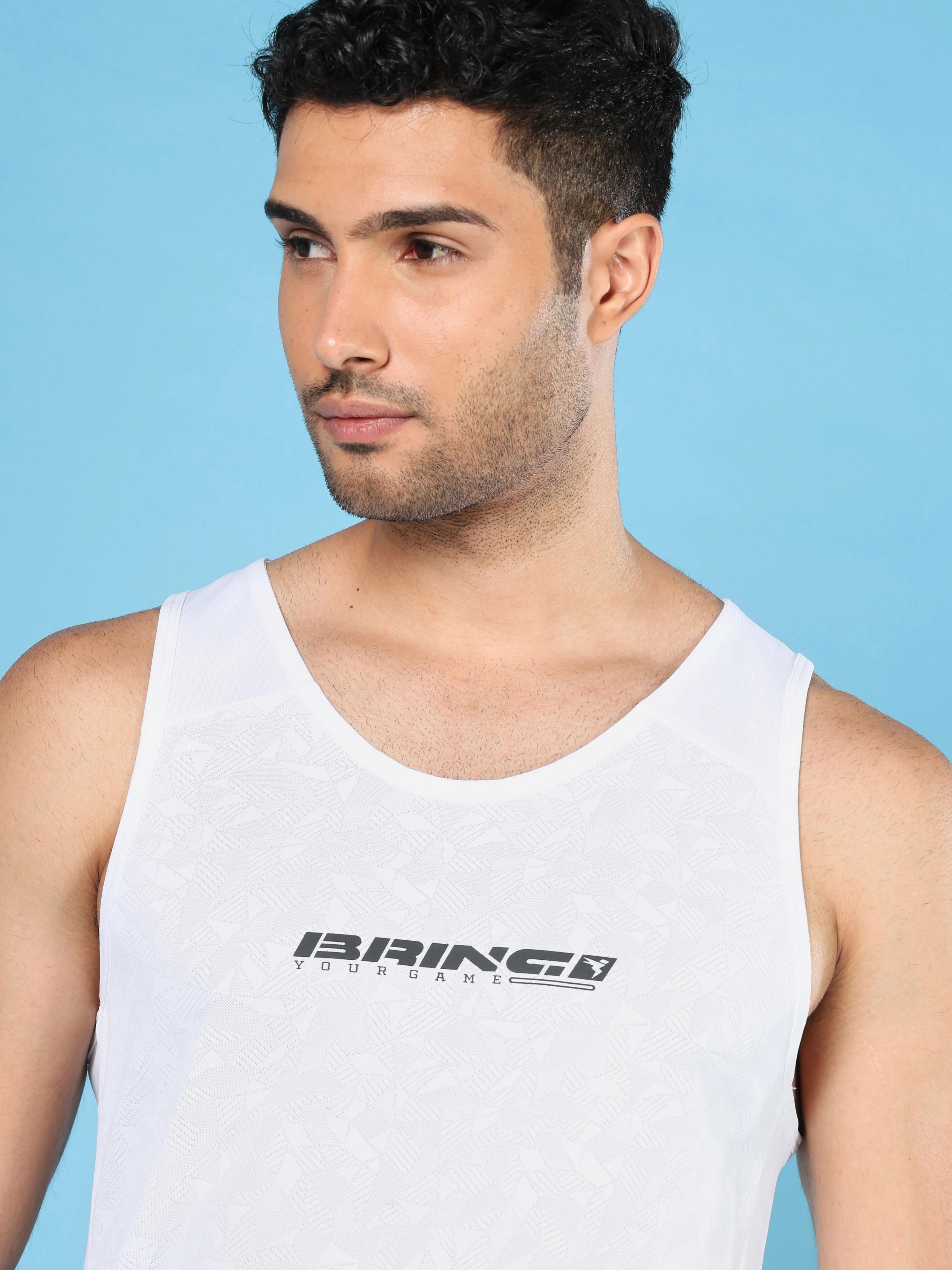 Men Printed Slim Fit Scoop Neck Innerwear Vest with ELASTO LITE - Image 5