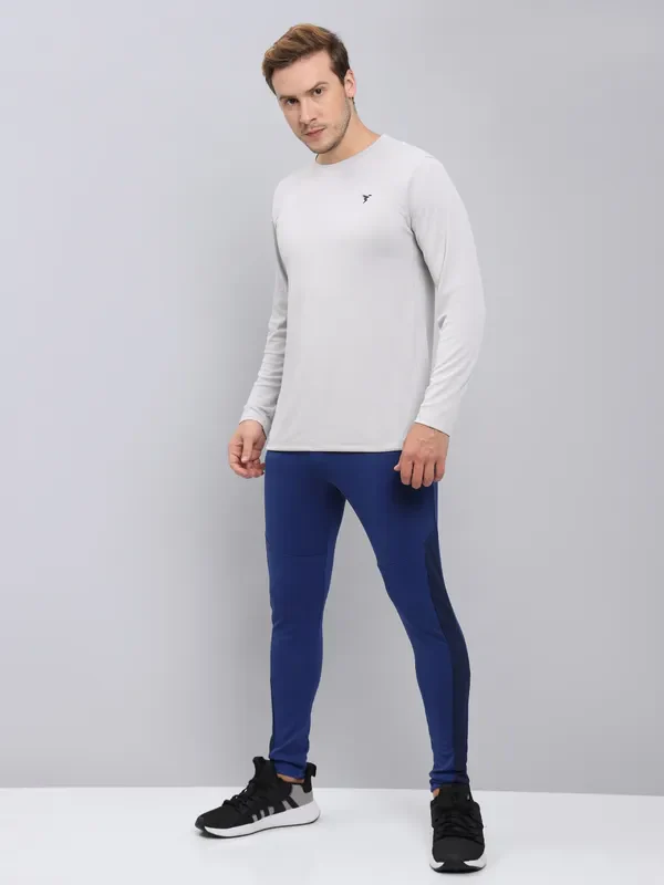Men Solid Slim Fit Crew Neck T-shirt with TECHNO COOL+ - Image 6