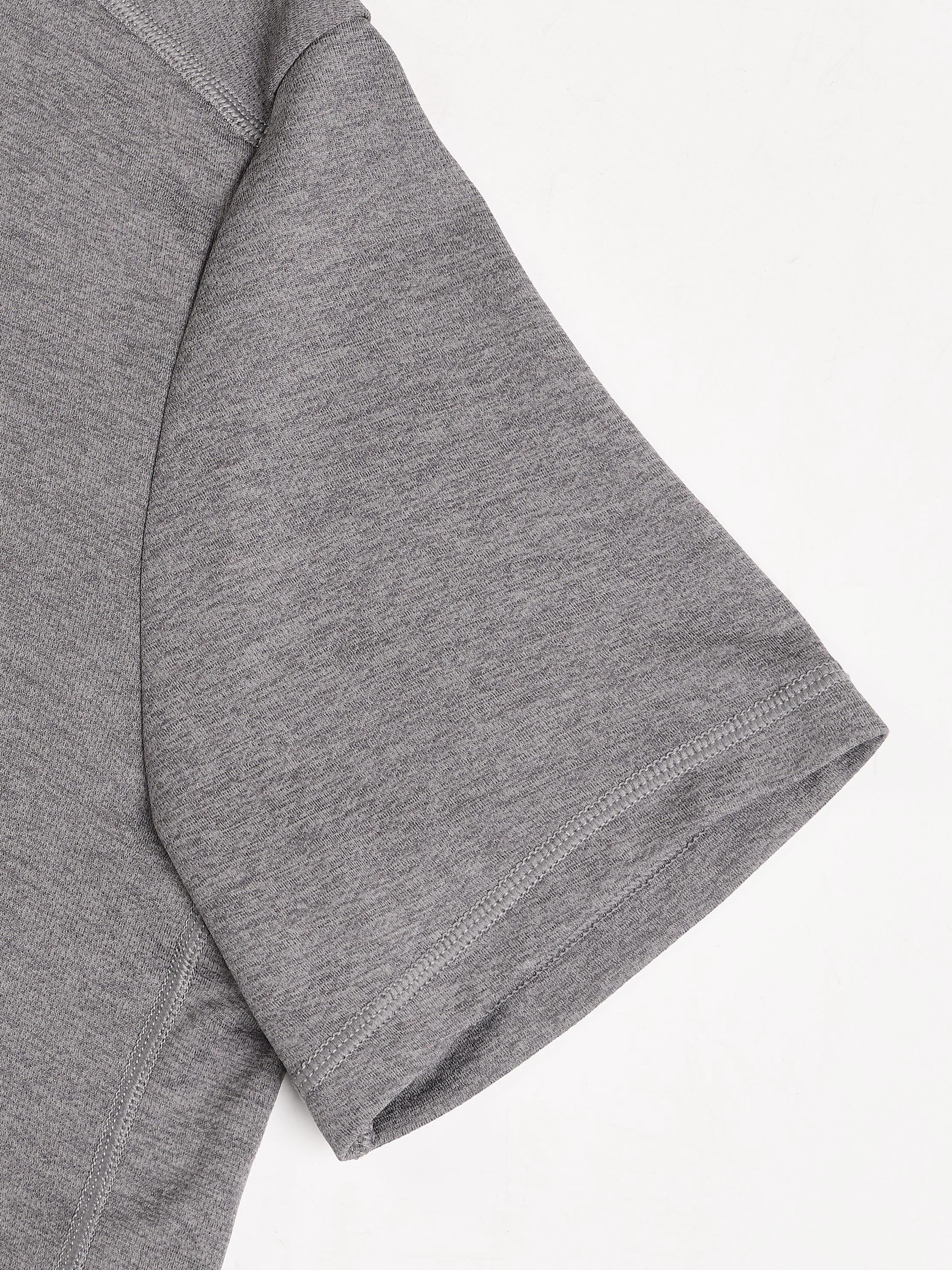 Men Solid Slim Fit Crew Neck T-shirt with DOUBLE COOL - Image 8