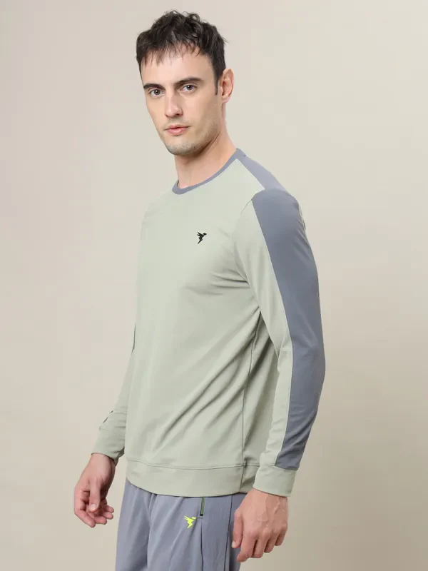 Men Colorblock Slim Fit Crew Neck T-shirt with MATPIQ - Image 5