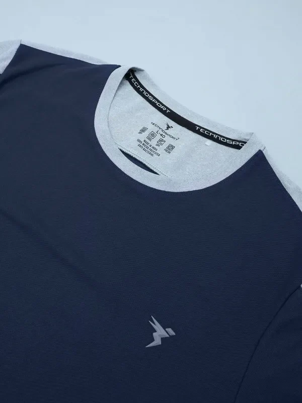 Men Colorblock Slim Fit Crew Neck T-shirt with MATPIQ - Image 7