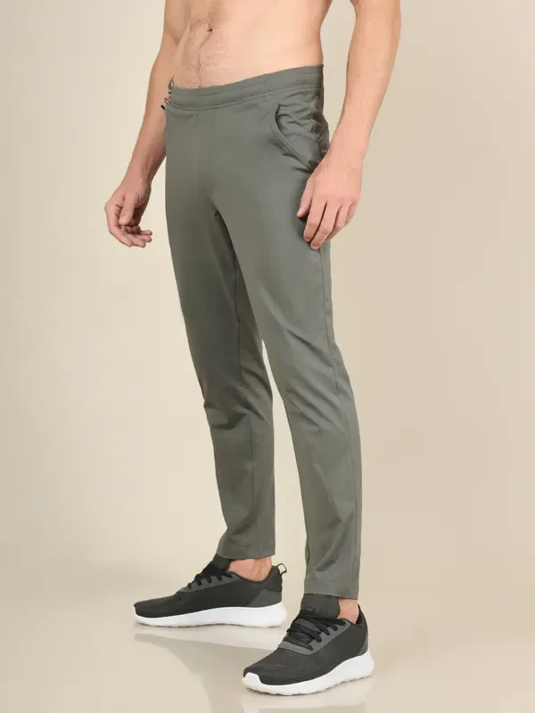 Men Solid Relax Fit Trackpants with ELASTO PLUS - Image 6