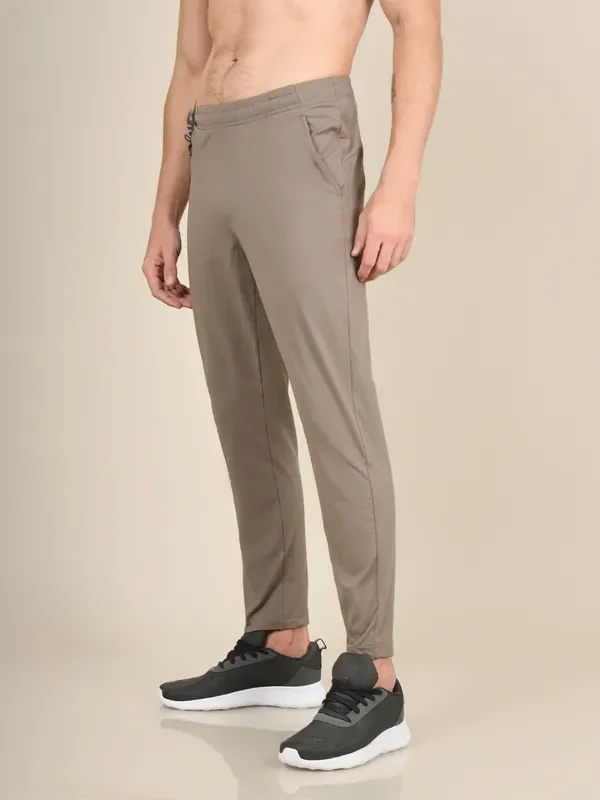 Men Solid Relax Fit Trackpants with ELASTO PLUS - Image 5