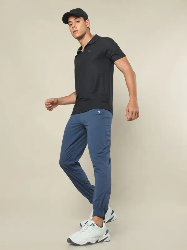 Men Solid Relax Fit Joggers with TECHNOLITE - Image 5