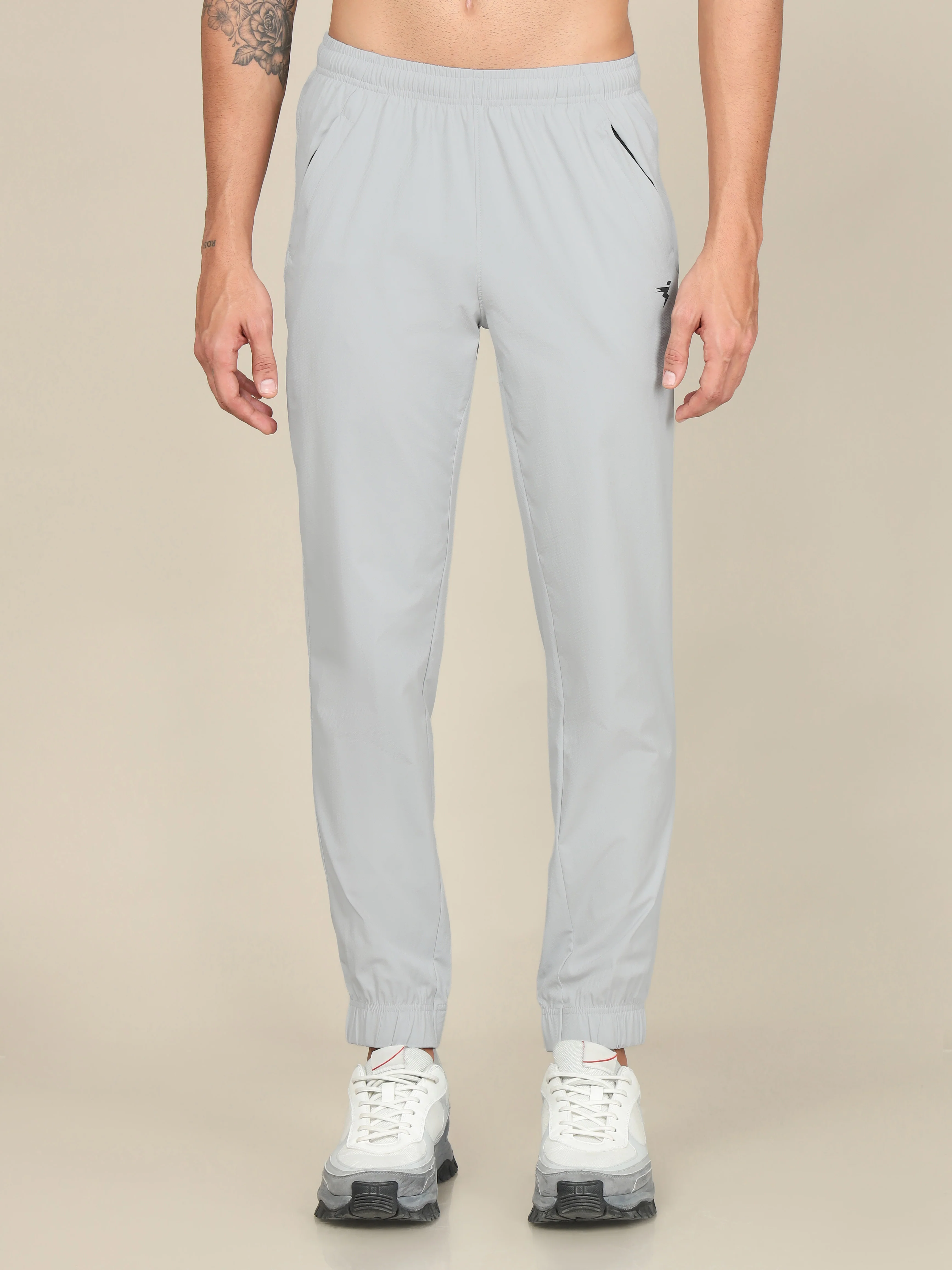 Men Solid Relax Fit Joggers with TECHNOLITE - Image 2